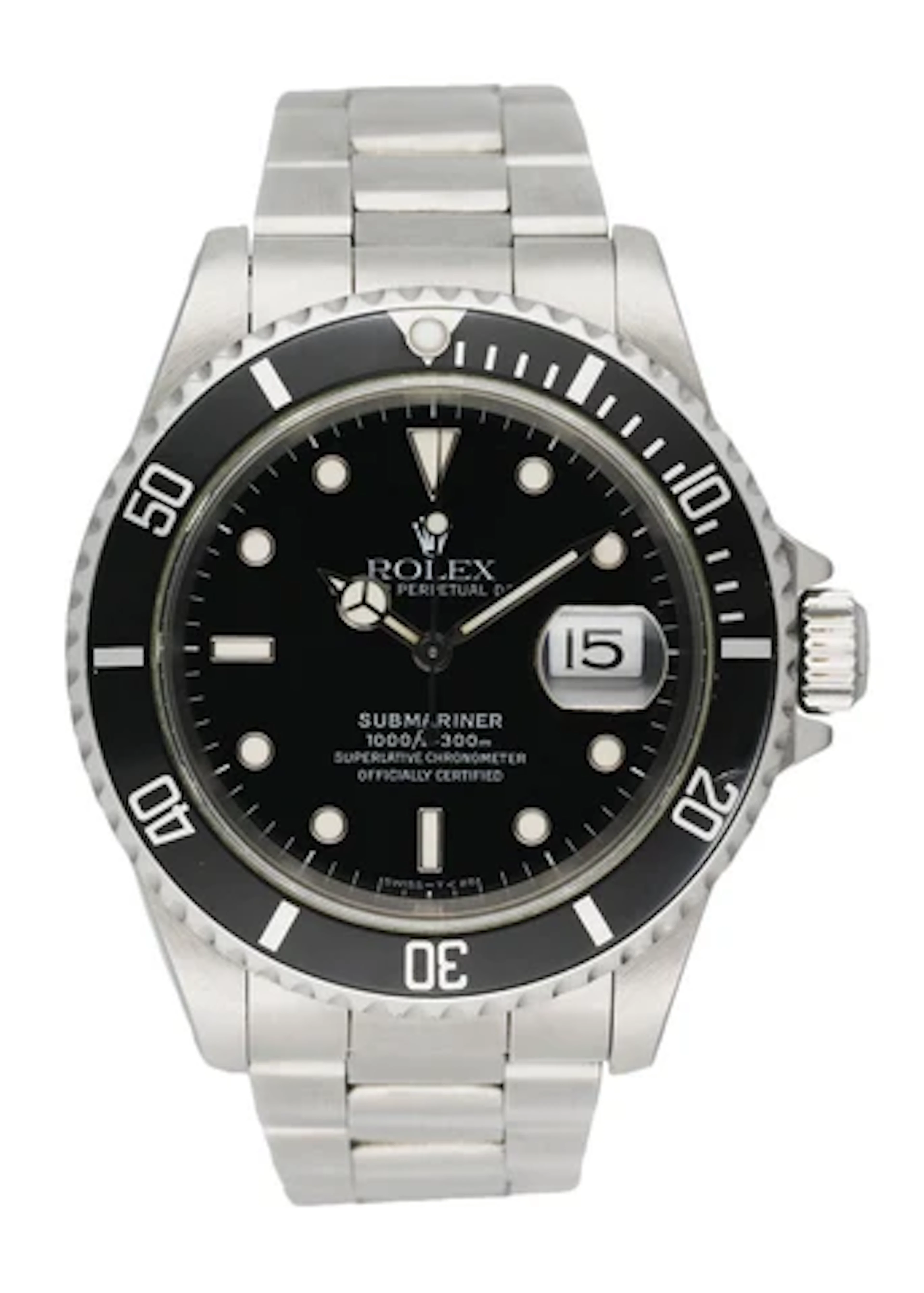 Rolex Oyster Perpetual Submariner 16610 Men's Watch Box & Papers