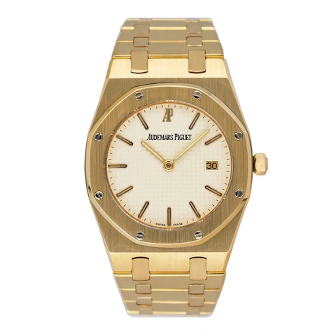 Audemars Piguet Royal Oak 56175BA White Dial 18K Yellow Gold Watch