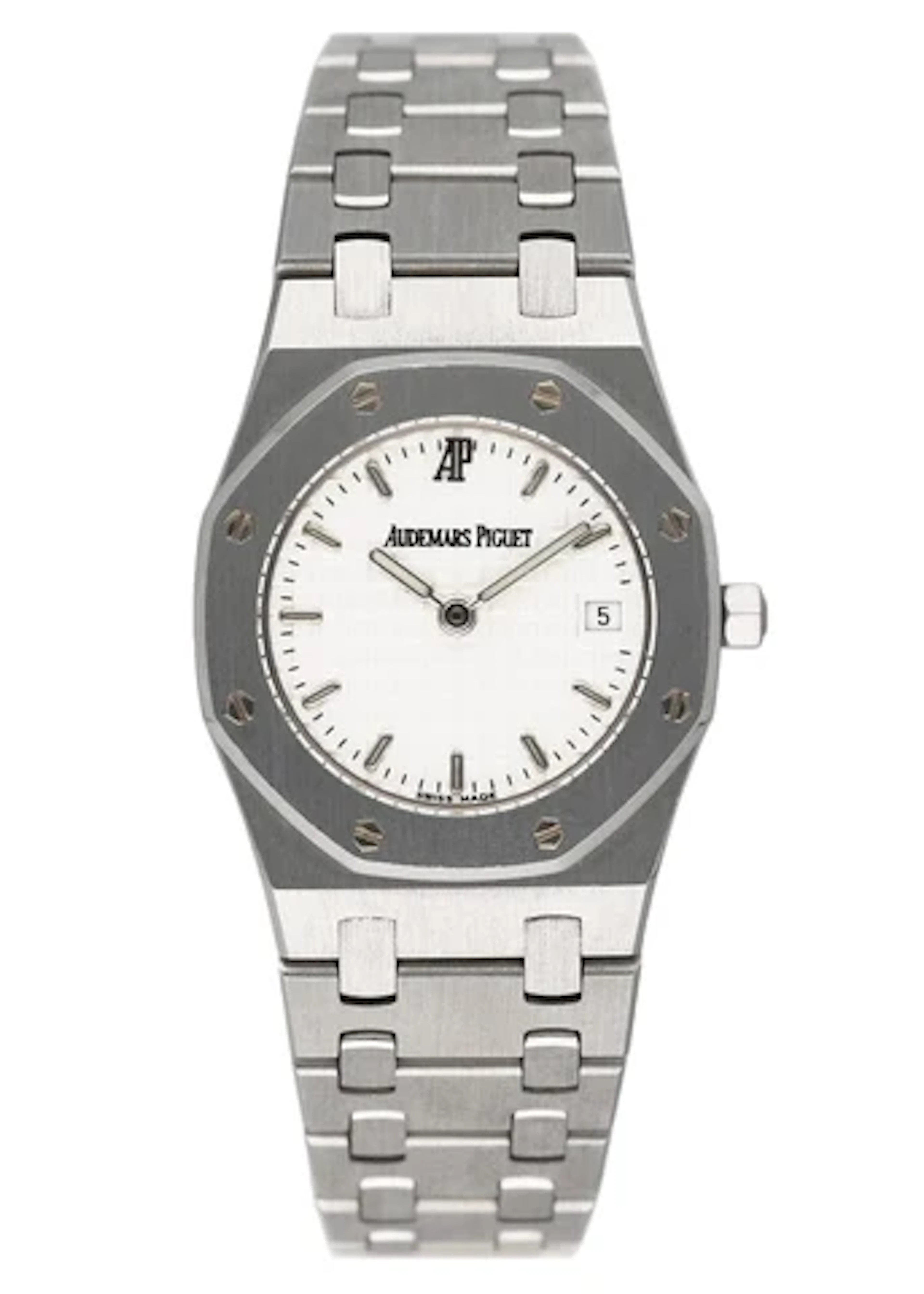 Audemars Piguet Royal Oak 67467ST White Dial Ladies Watch With Papers