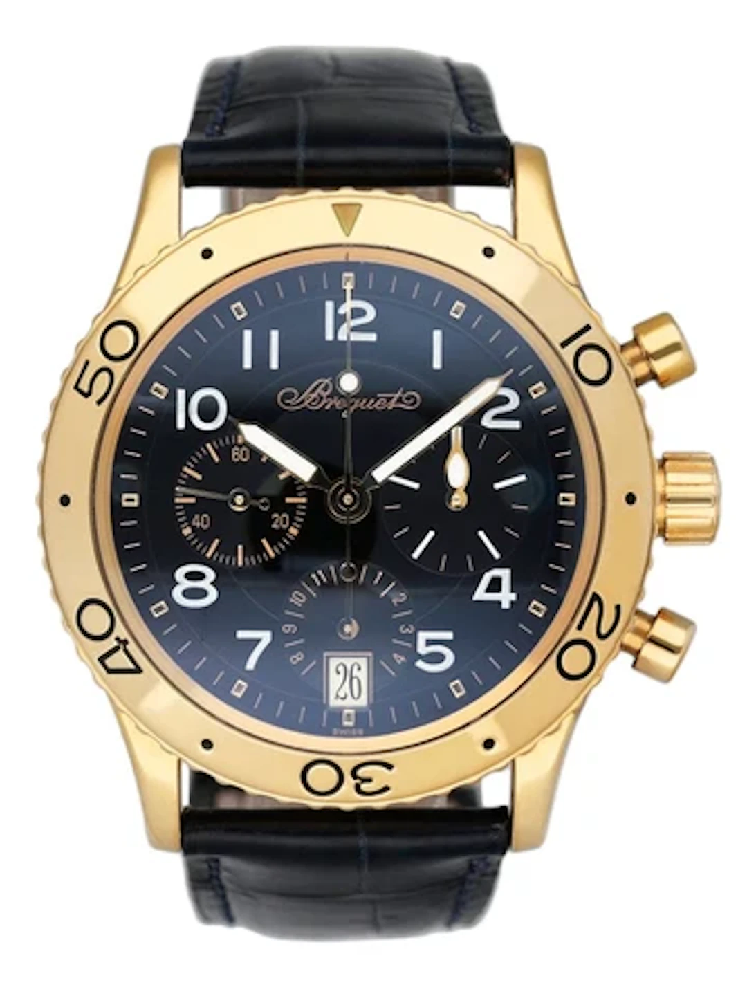 Breguet Type XX 3820 Black Dial Mens Watch