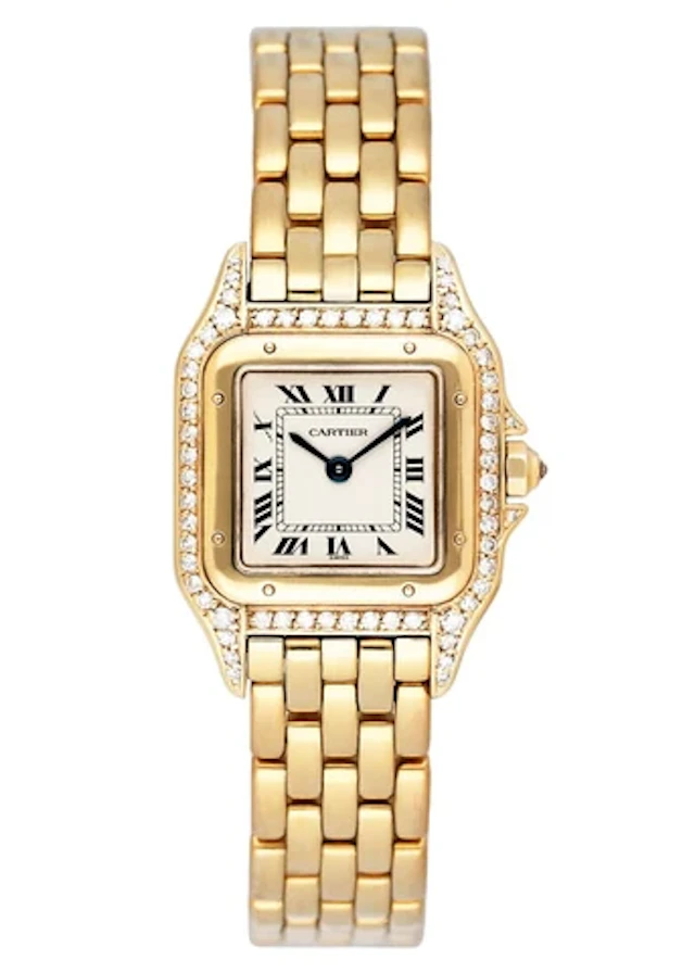 Cartier Panthere 8669 Diamond 18K Yellow Gold Ladies Watch