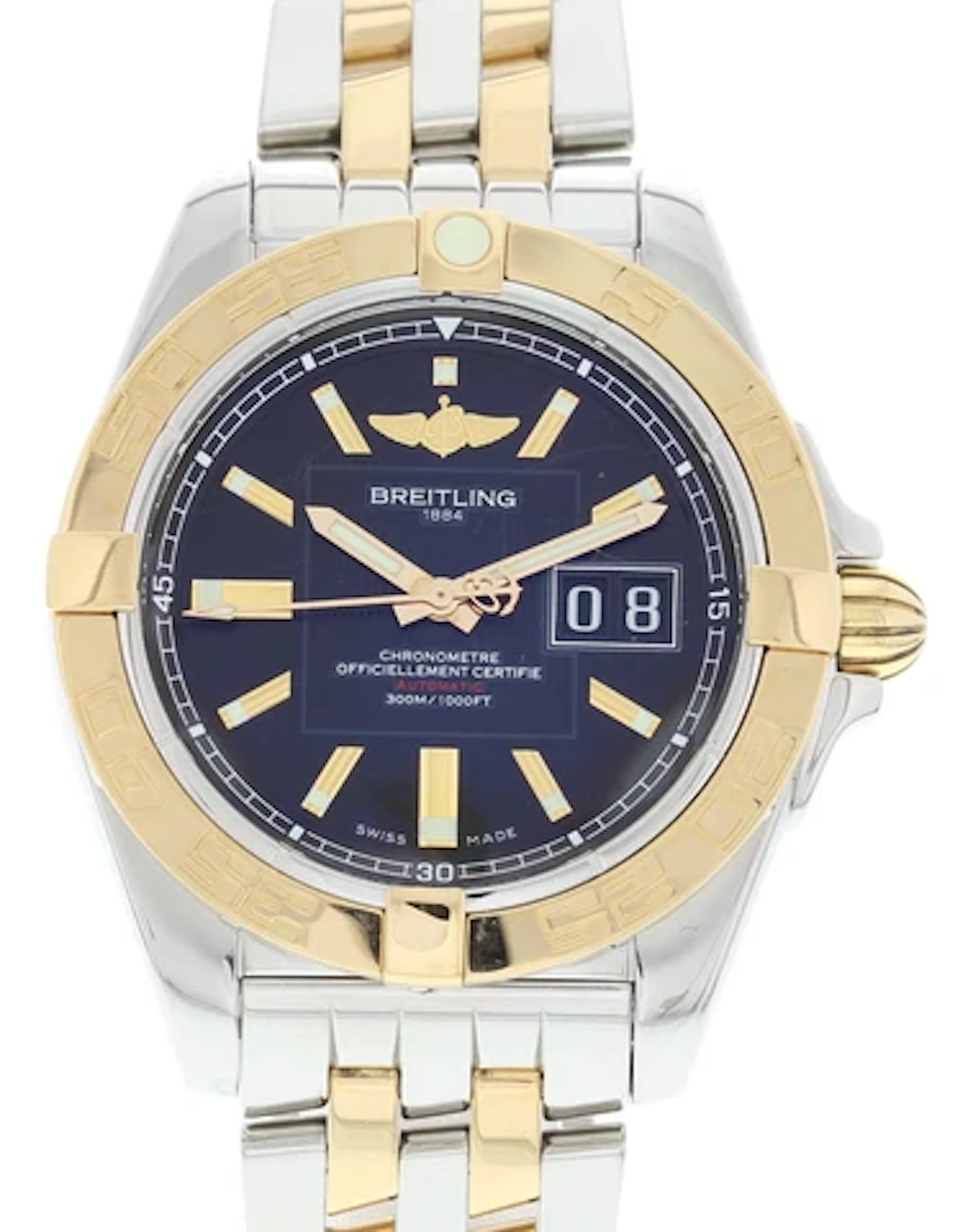 Breitling Galactic 41 18K YG/SS C49350