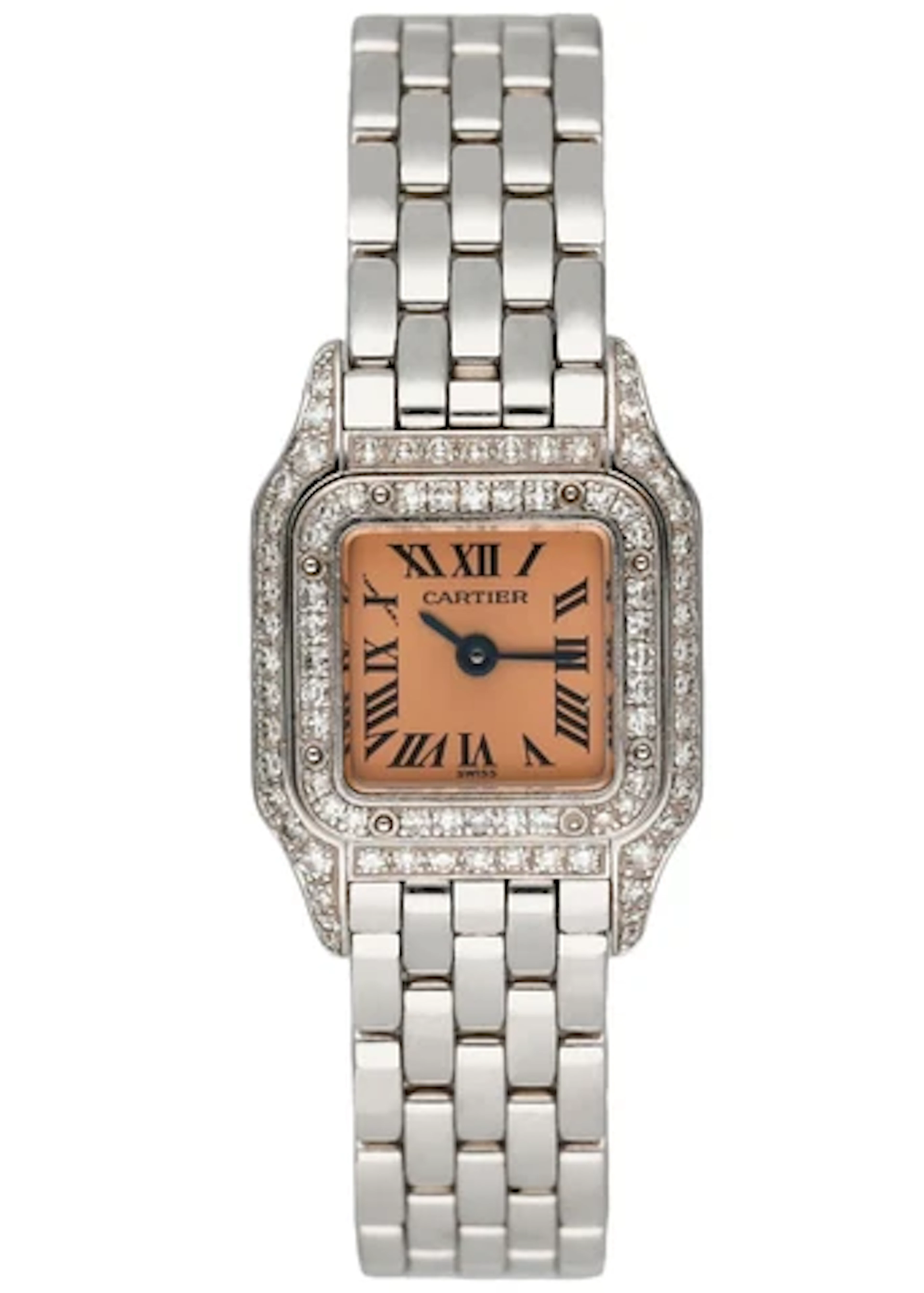 Cartier Mini WF3244F3/2363 18K White Gold Diamond Box & Papers