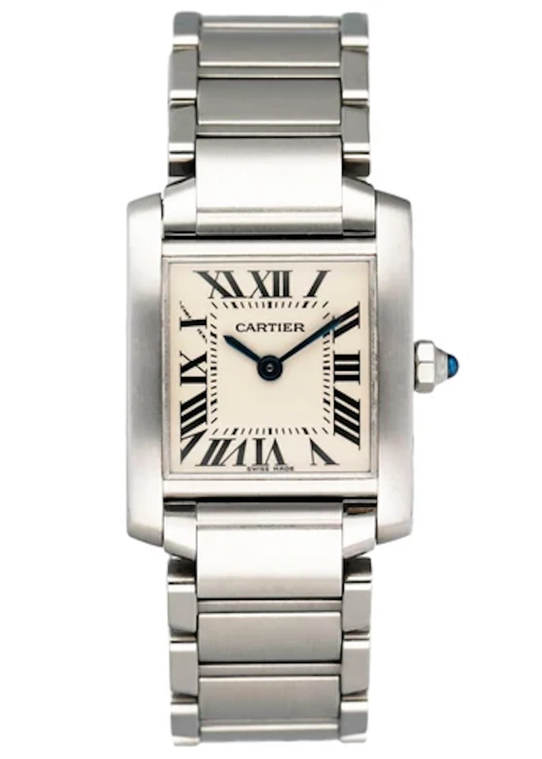 Cartier Tank Francaise 2403 18K White Gold Ladies Watch