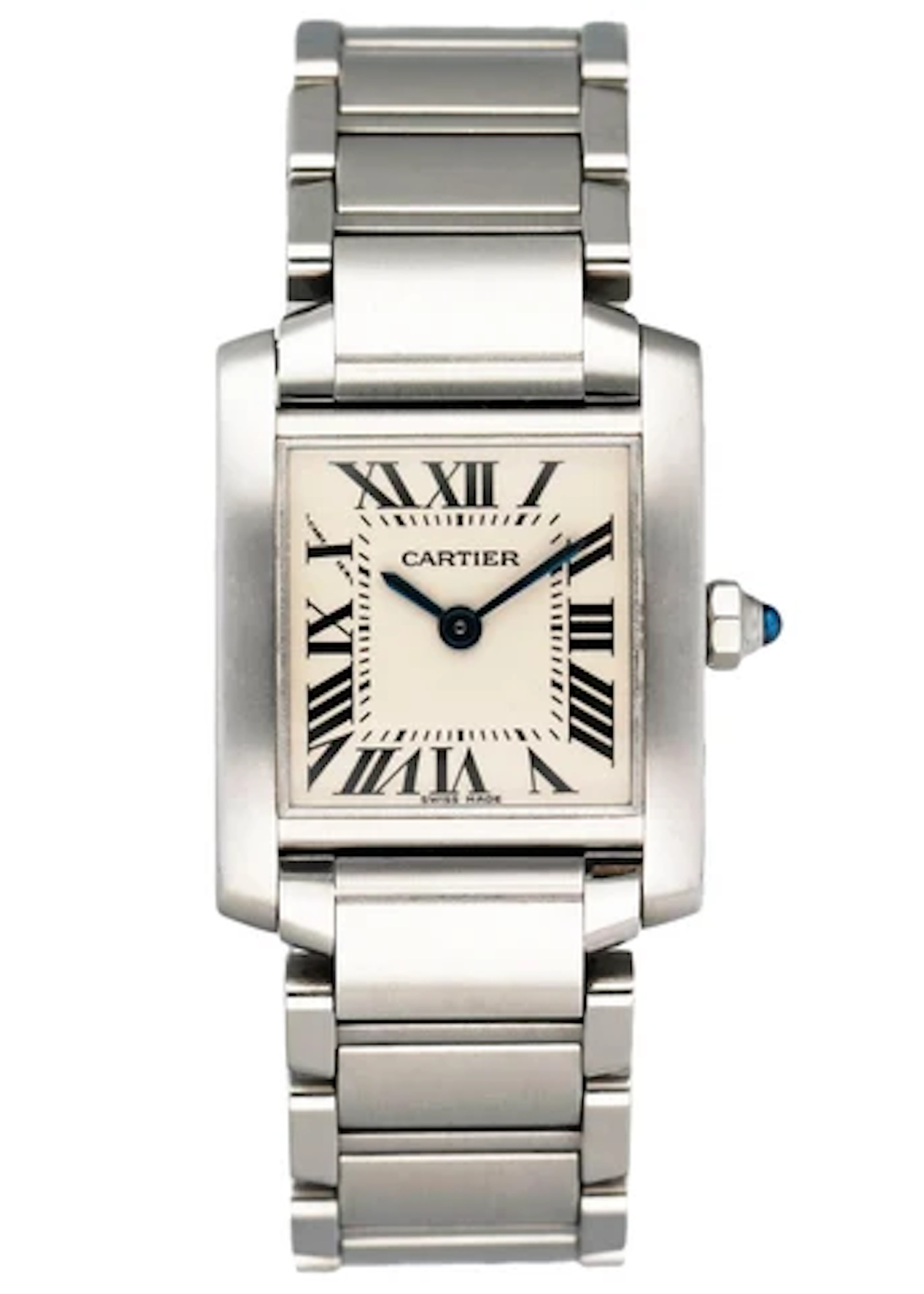 Cartier Tank Francaise 2403 18K White Gold Ladies Watch