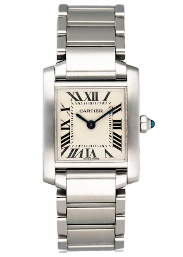 Cartier Tank Francaise 2384 Stainless Steel Ladies Watch