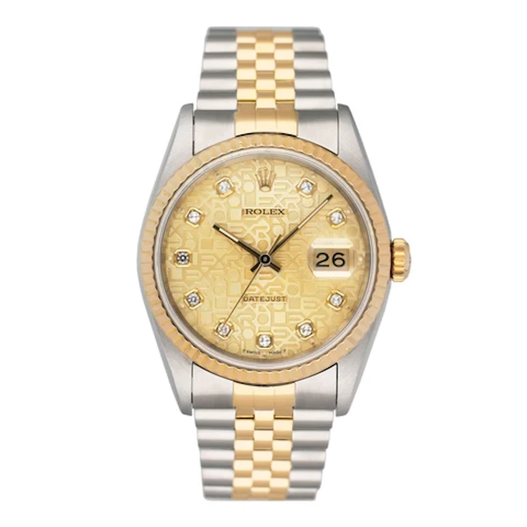 Rolex Datejust 16233 White Dial Men Watch Box Papers