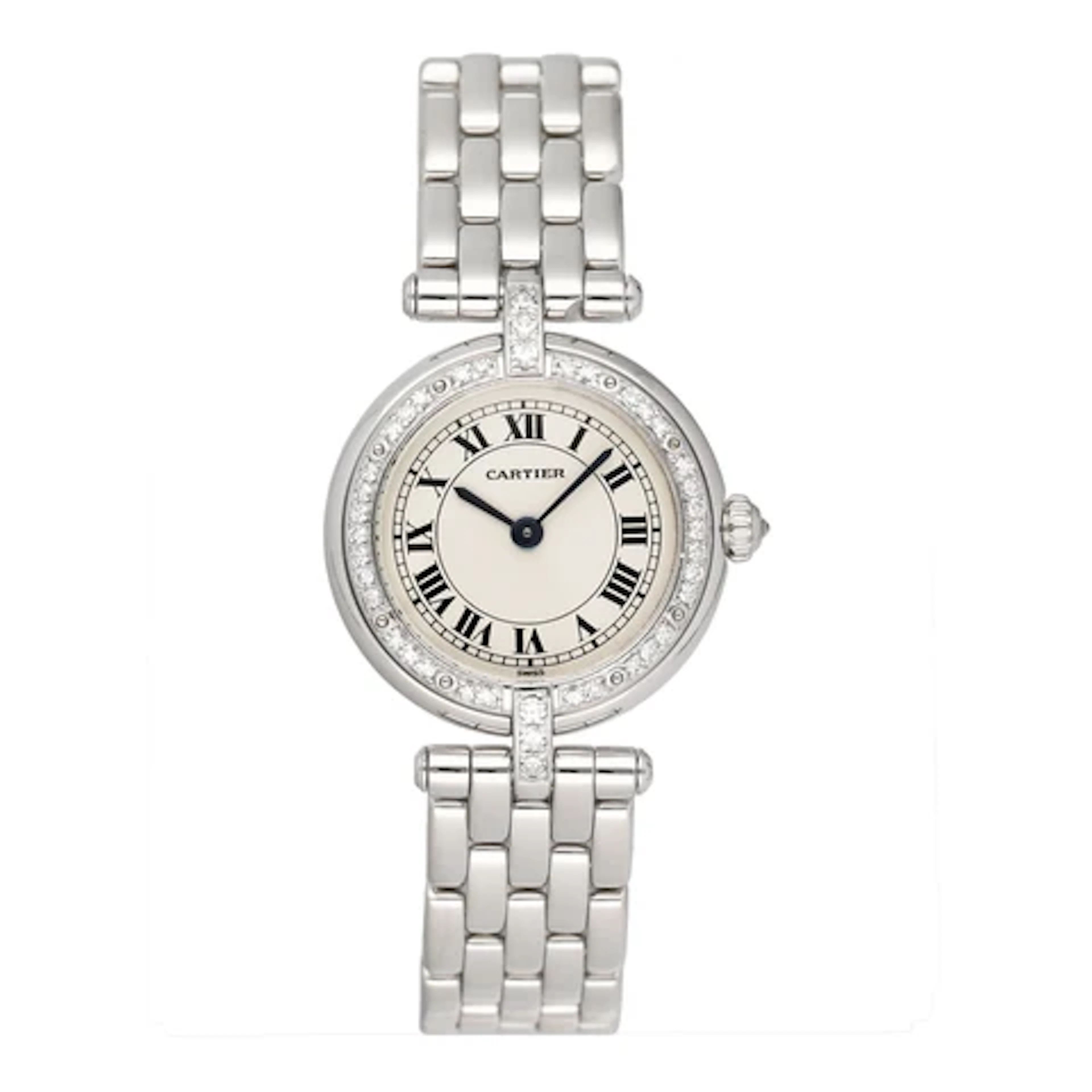 Cartier Panthere Vendome WF5033F3 Diamond 18K White Gold Ladies Watch