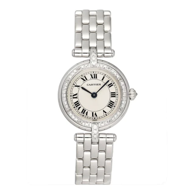 Cartier Panthere Vendome WF5033F3 Diamond 18K White Gold Ladies Watch