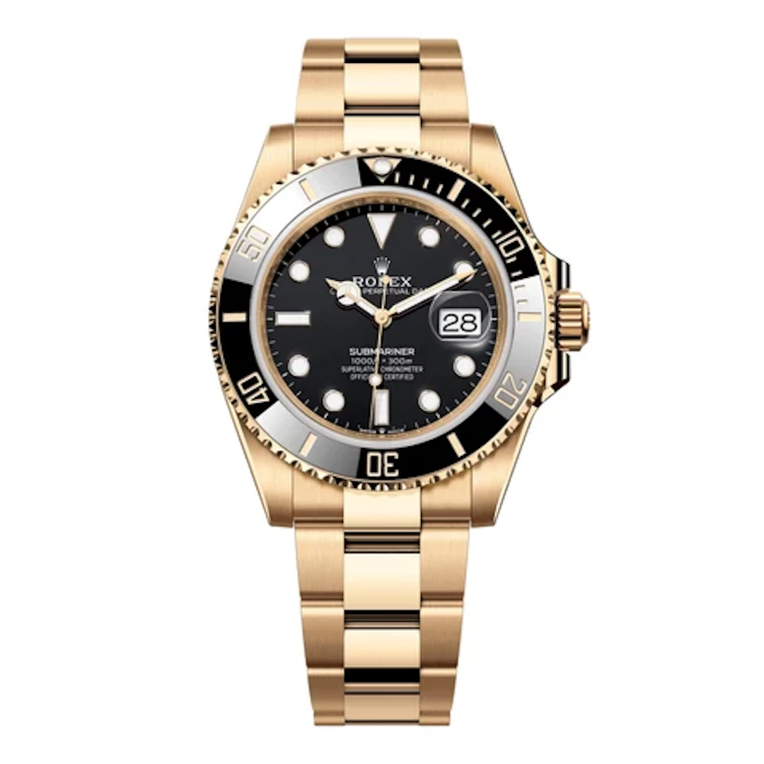 Rolex Submariner 126618LN Black Dial 18K Yellow Gold Mens Watch Box Papers