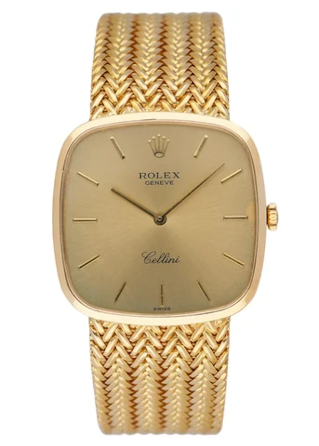 Rolex Cellini 4311 Champagne Dial 18K Yellow Gold Watch Box Papers