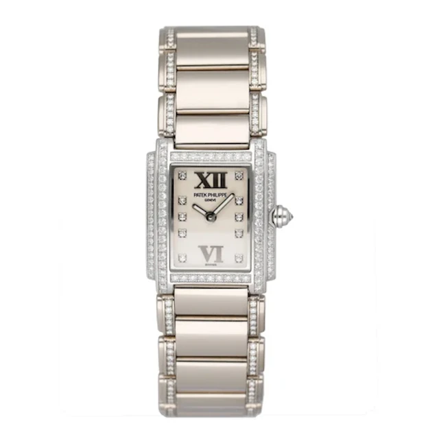 Patek Philippe Twenty-4 4908/310G-011 White Dial Ladies Watch Box Papers