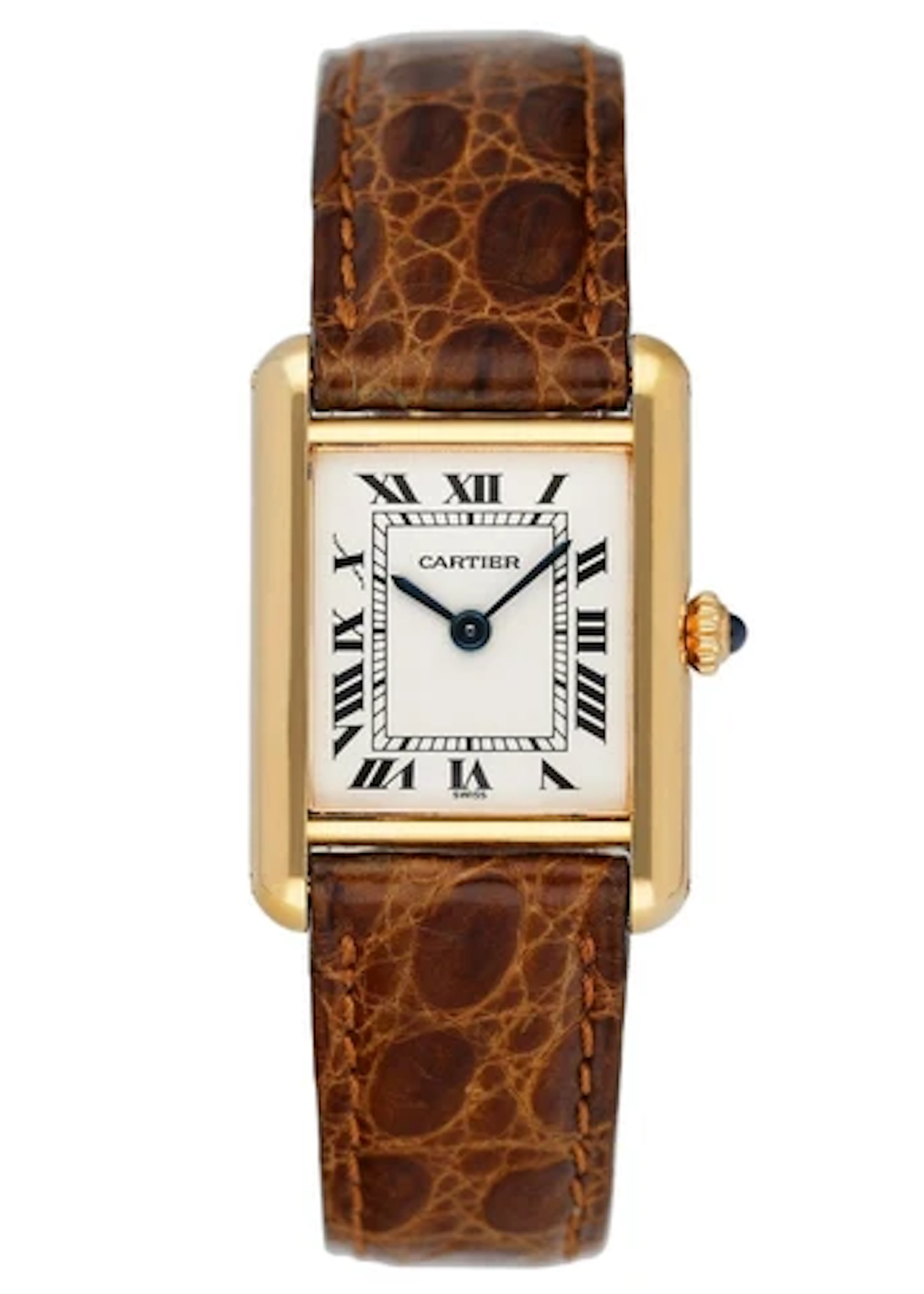 Cartier Tank Paris 18K Yellow Gold Ladies Watch