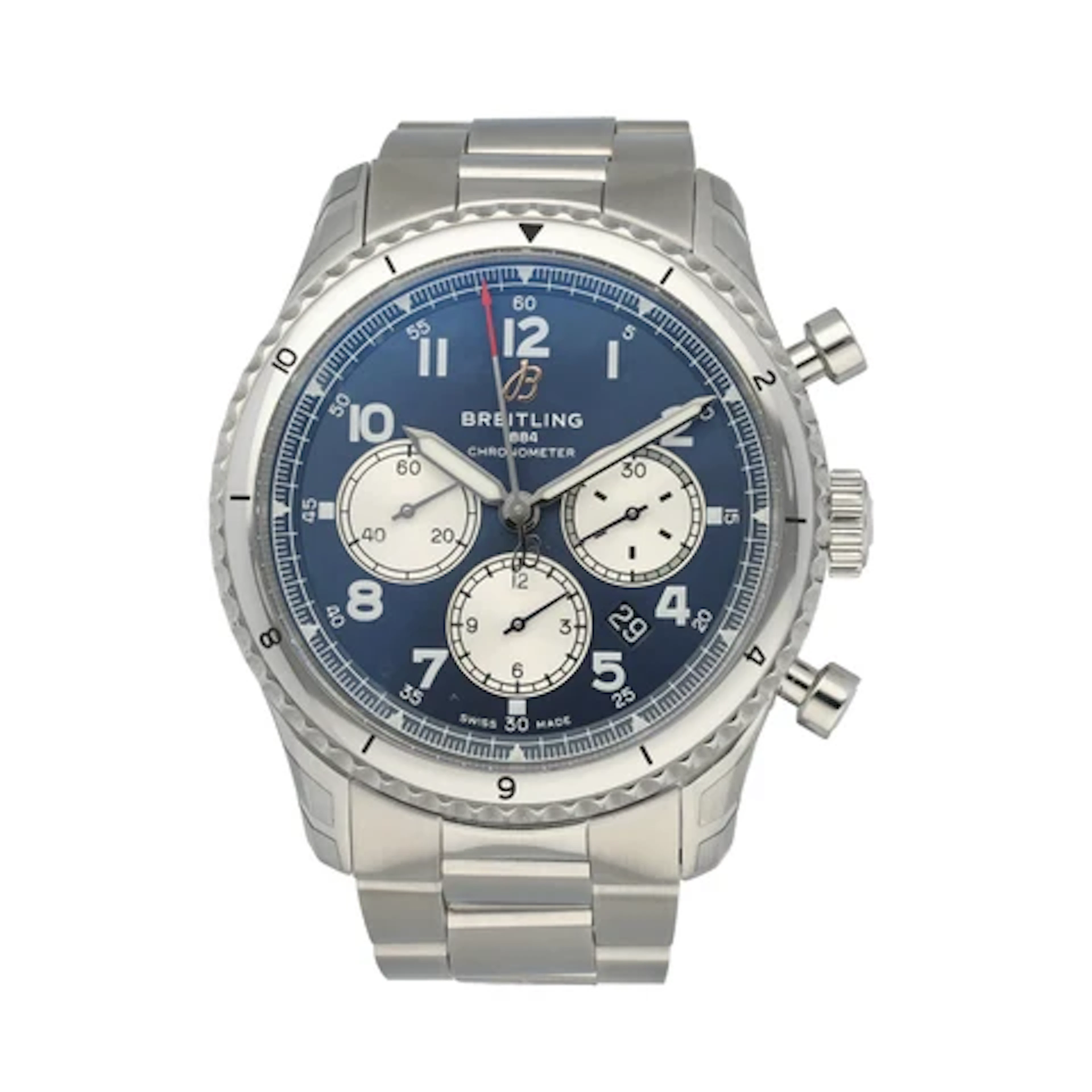 Breitling Aviator 8 B01 Chronograph AB0119 Men's Watch Box Papers