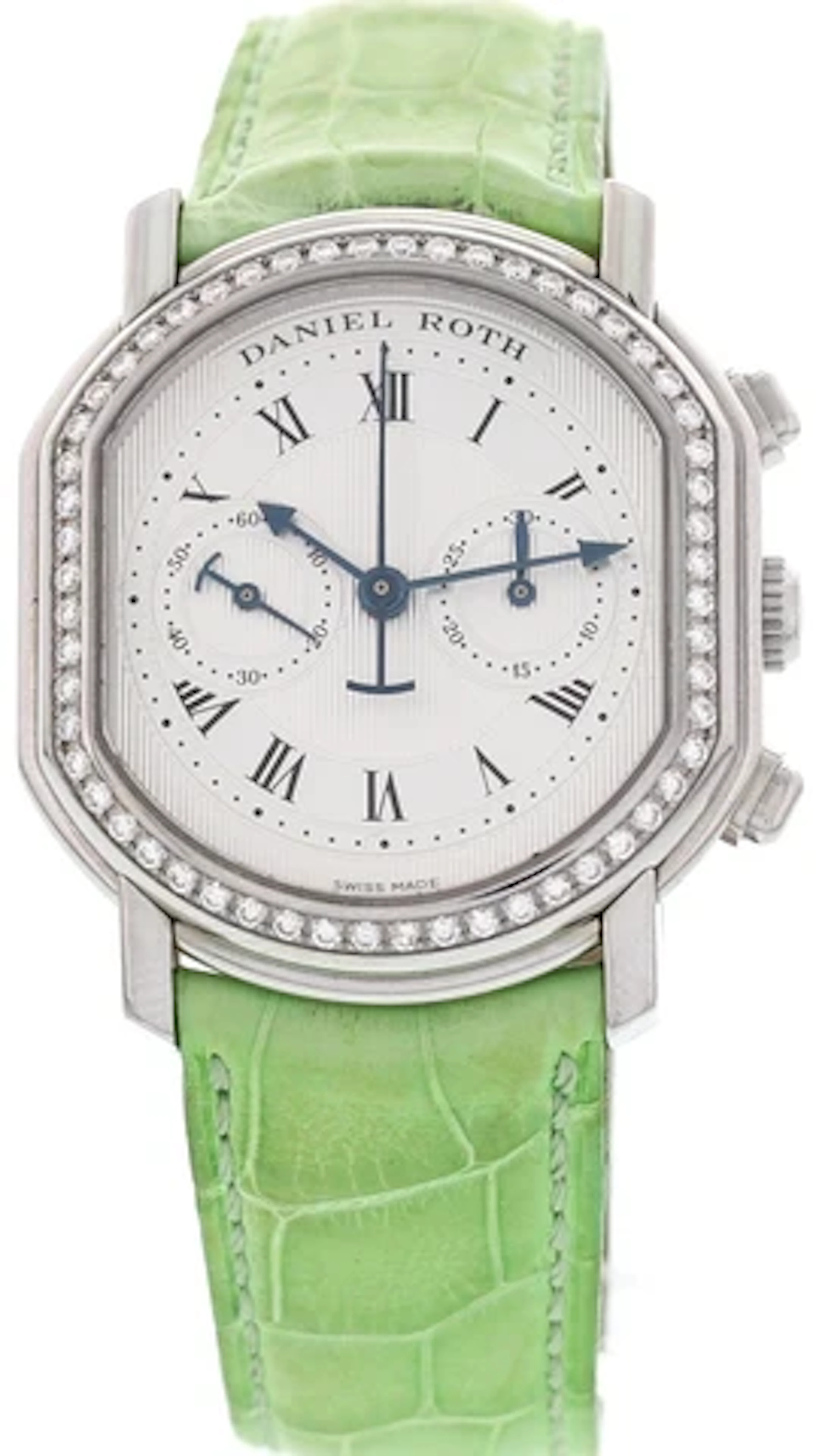 Daniel Roth Masters Chronograph Stainless Steel & Diamond Watch 447.J.10