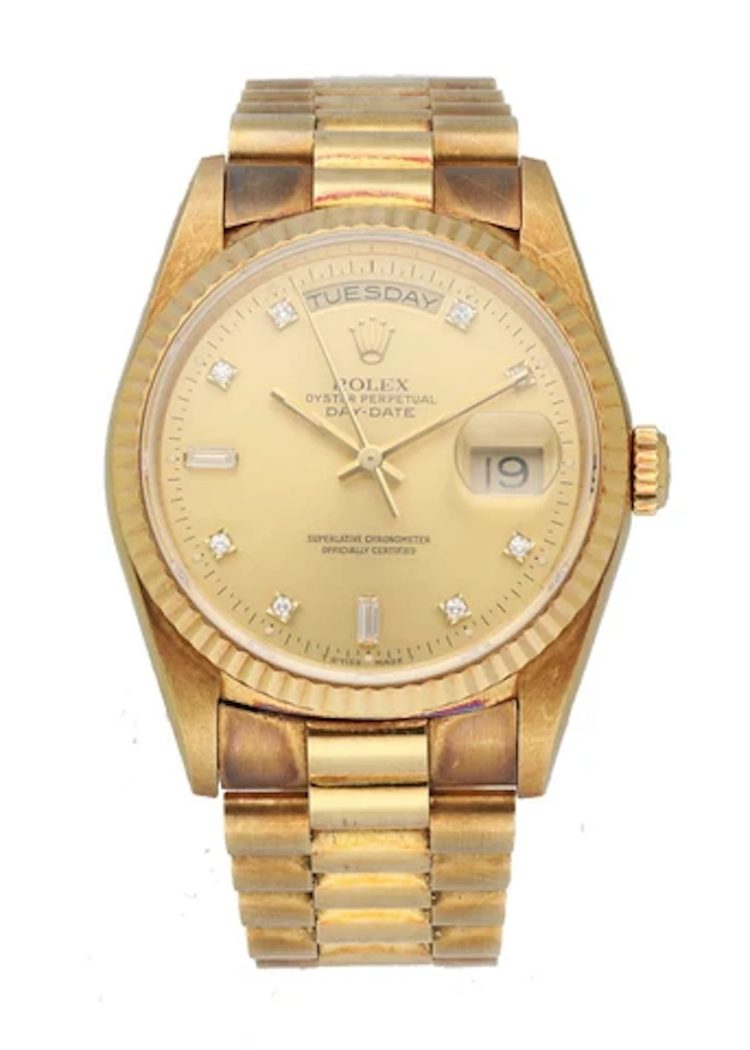 Rolex Oyster Perpetual Day-Date President 18238 Mens Watch Box & Papers MINT