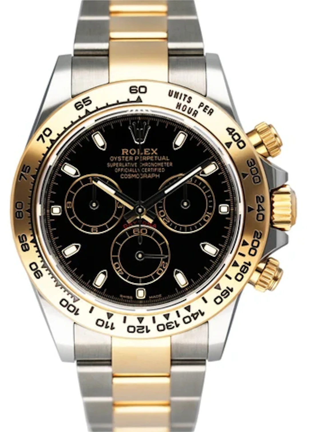 Rolex Daytona 116503 Two Tone Black Dial Mens Watch Box Papers