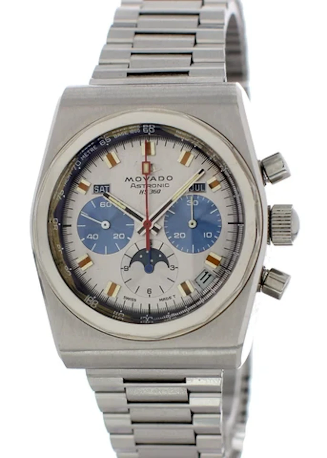 Movado HS 360 Astronic 01.0010.436 Mens Vintage Watch
