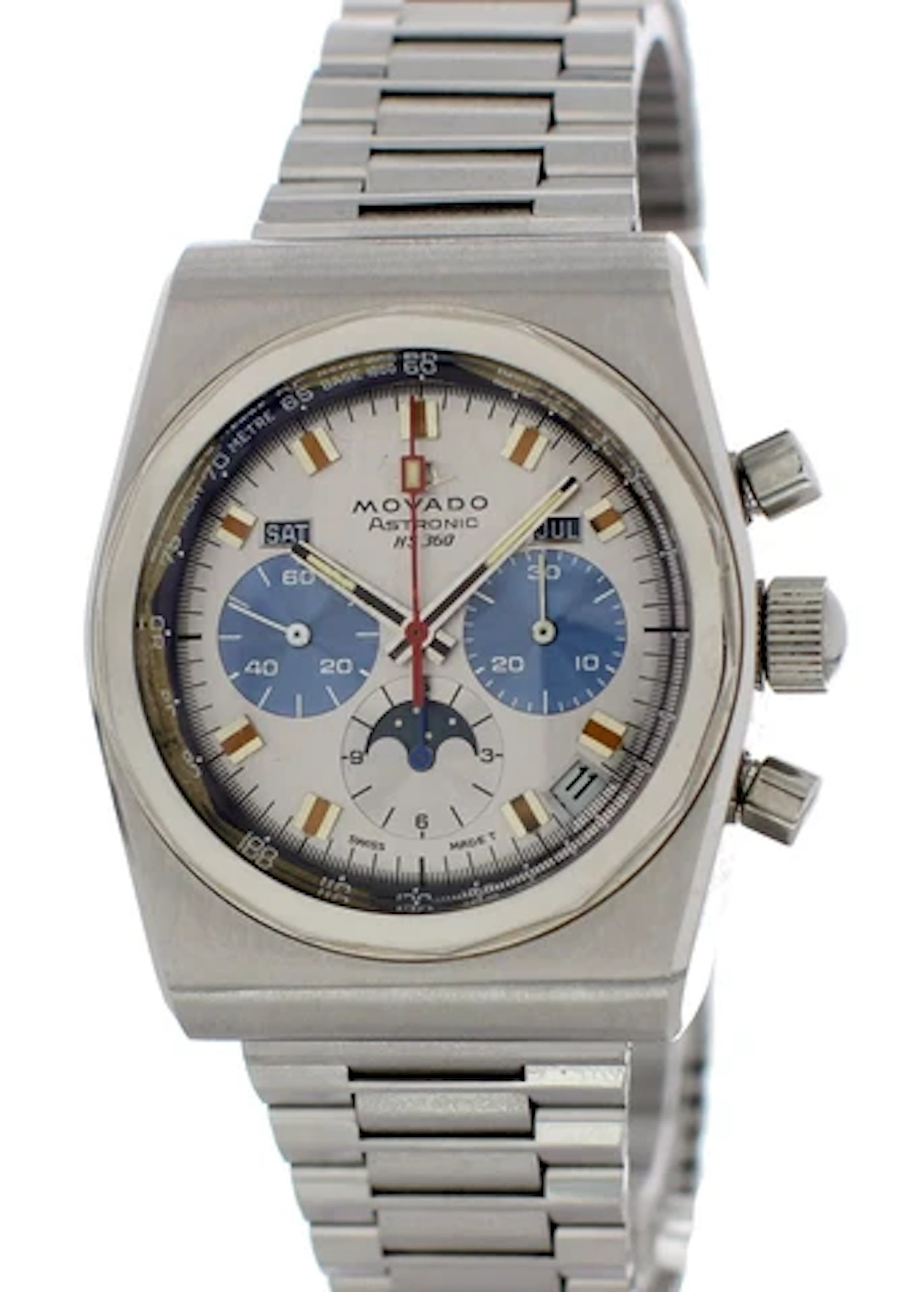 Movado HS 360 Astronic 01.0010.436 Mens Vintage Watch