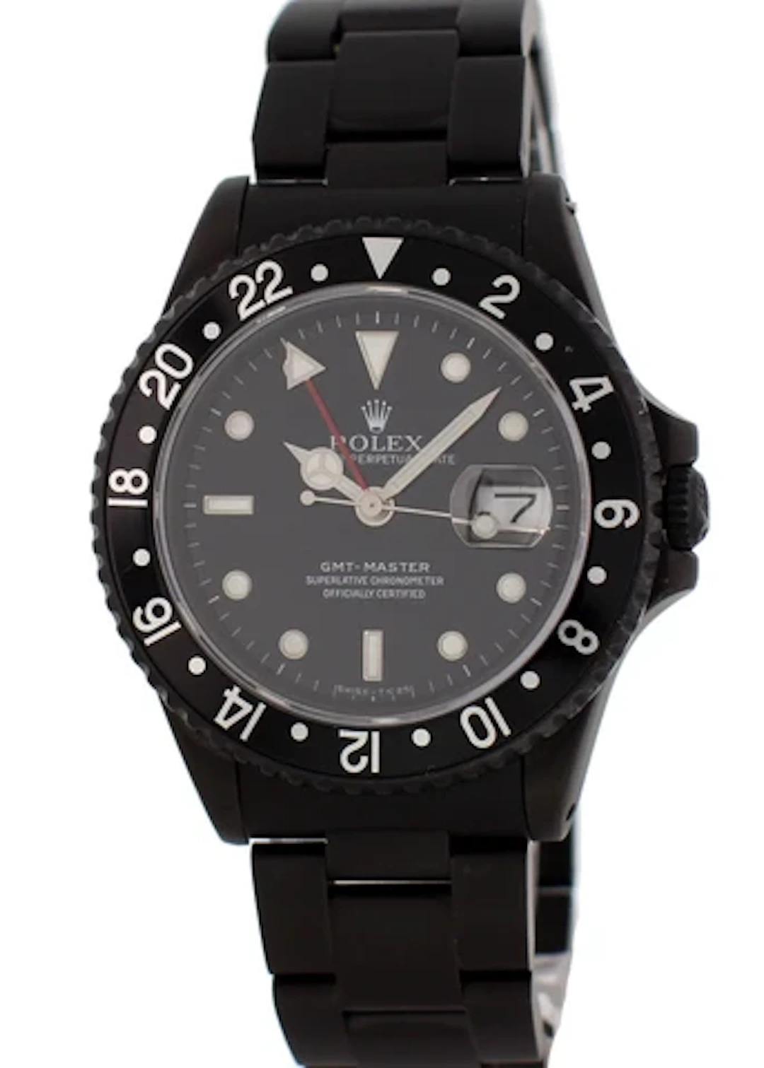 Rolex Oyster Perpetual Date GMT Master 16700 Black PVD Mens Watch