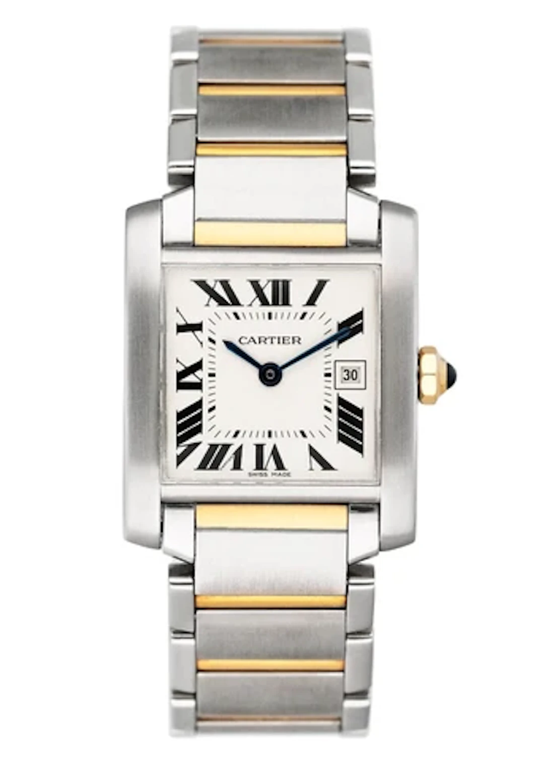 Cartier Tank Francaise W51012Q4 Two Tone Midsize Ladies Watch