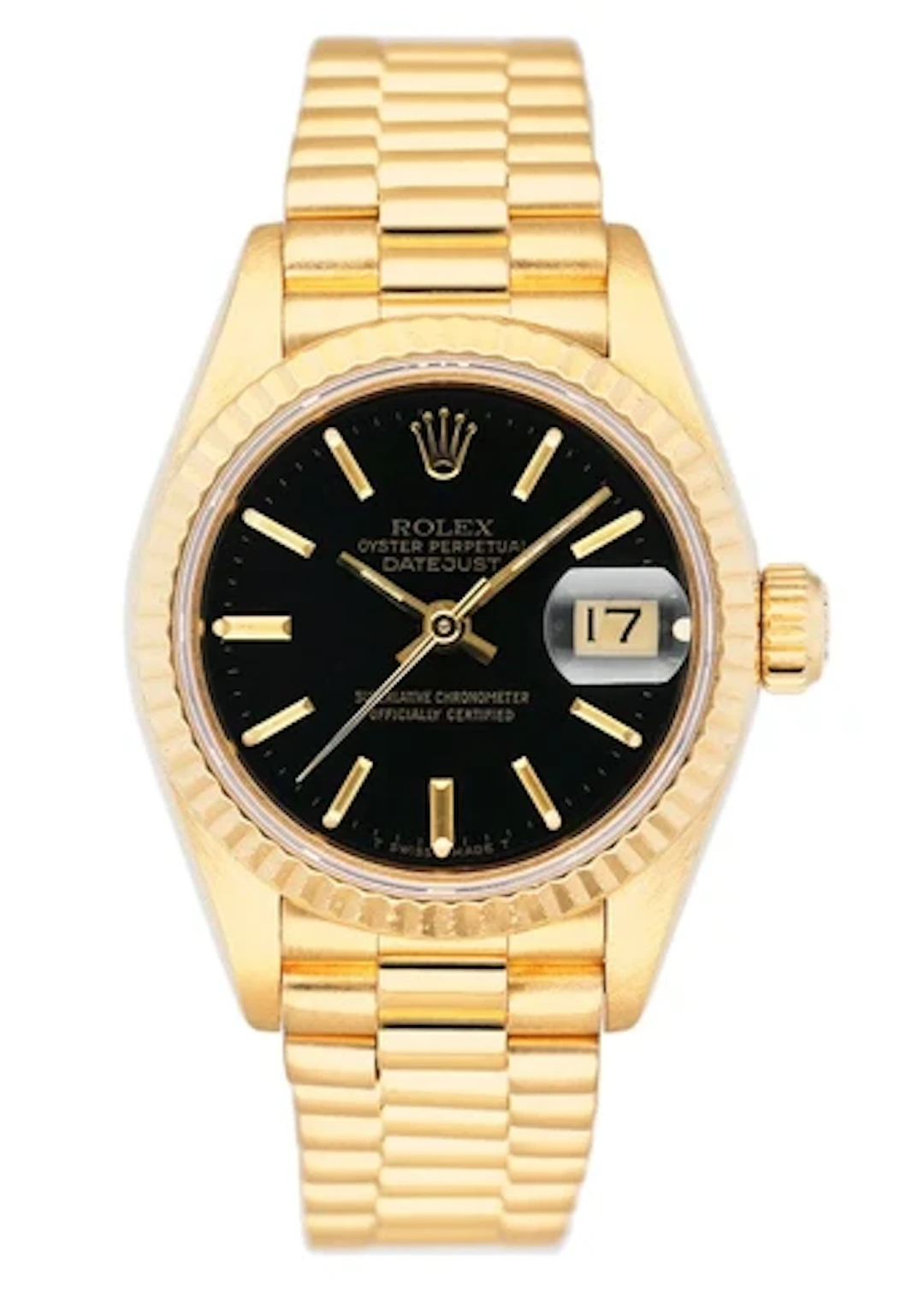 Rolex Datejust 69178 Black Dial Ladies Watch Box Papers