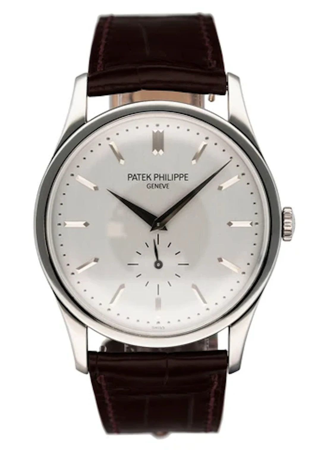 Patek Philippe Calatrava 5196G 18K White Gold Mens Watch With Papers