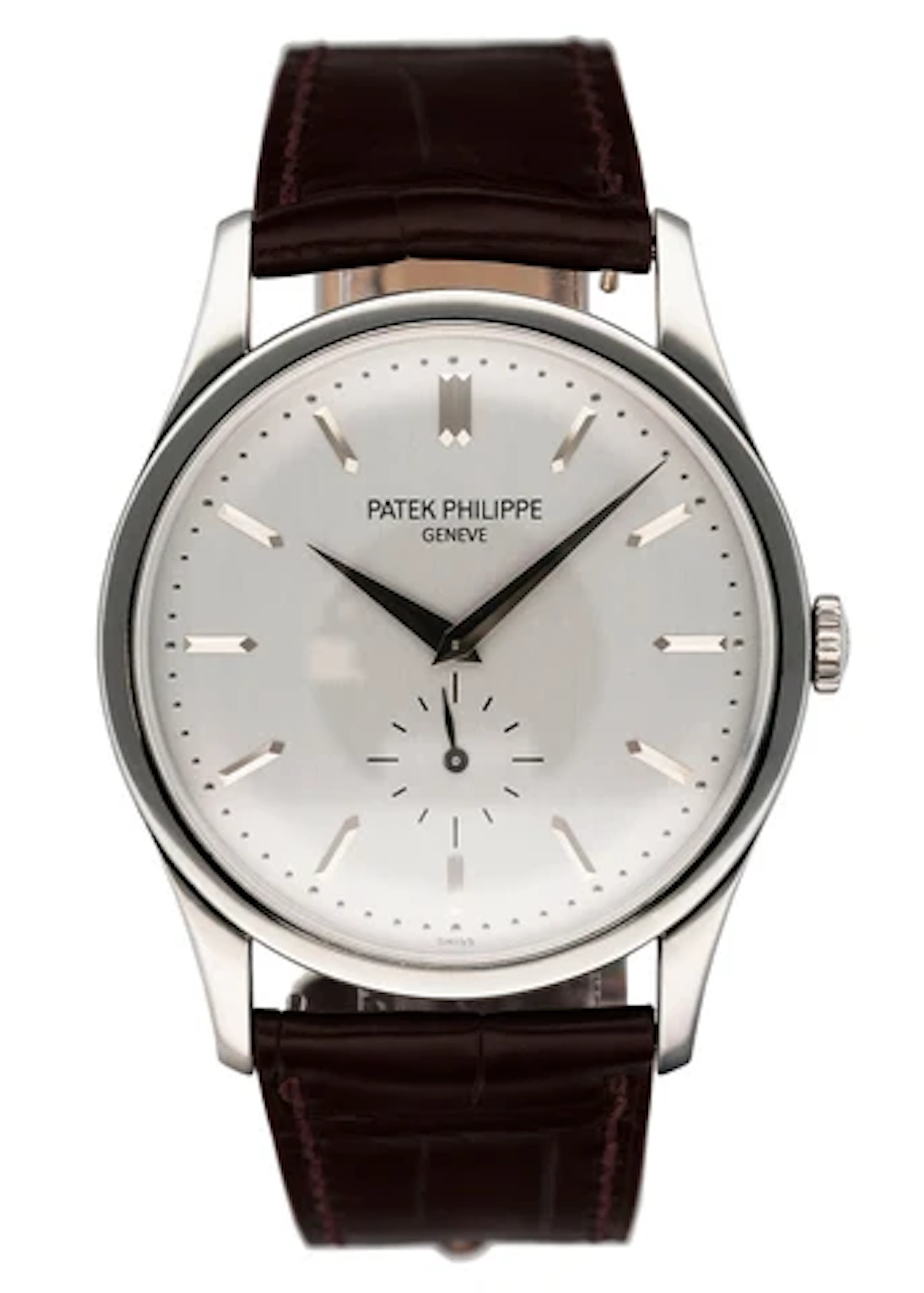 Patek Philippe Calatrava 5196G 18K White Gold Mens Watch With Papers