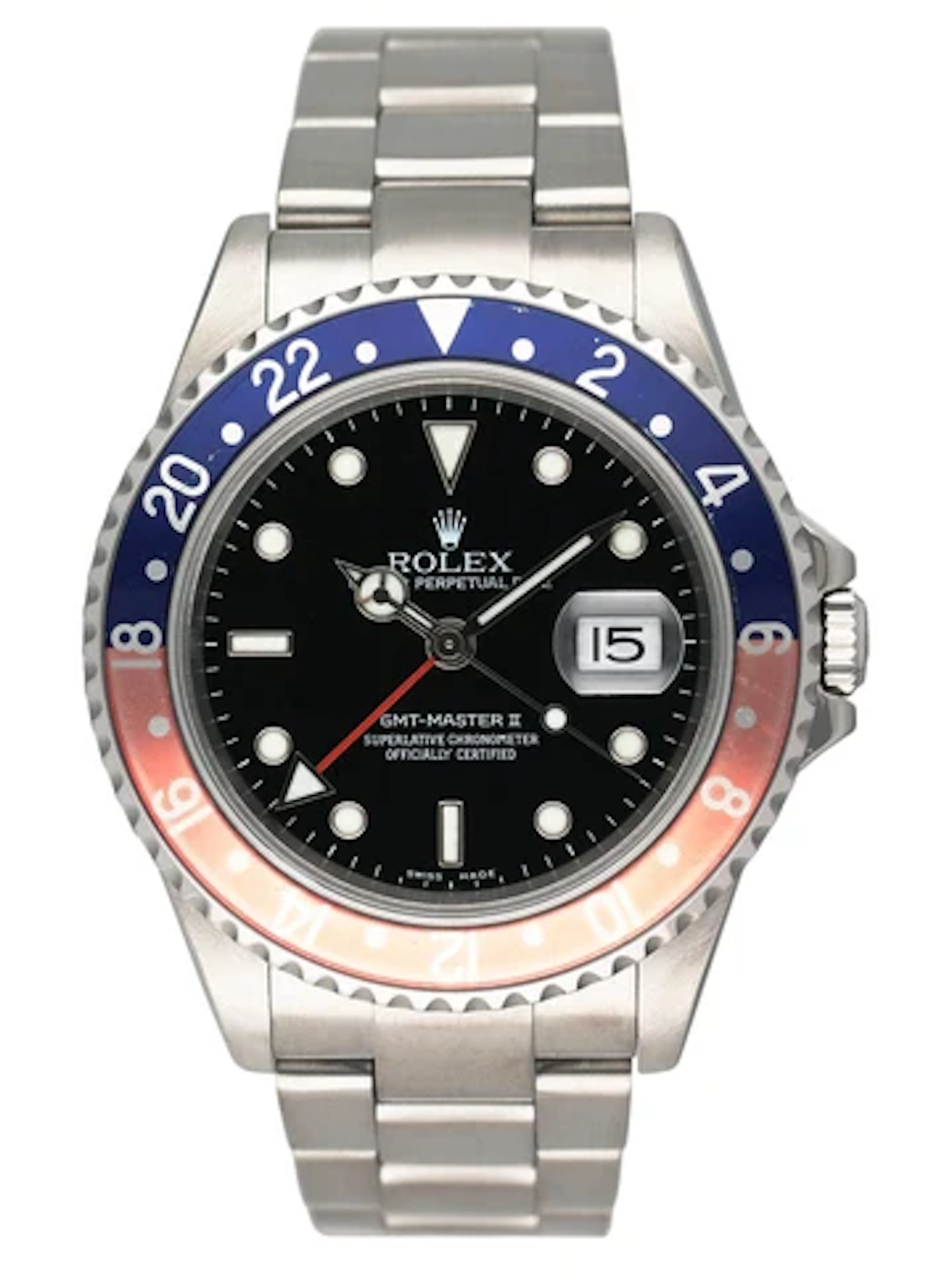 Rolex GMT Master II 16710 Pepsi Bezel Mens Watch