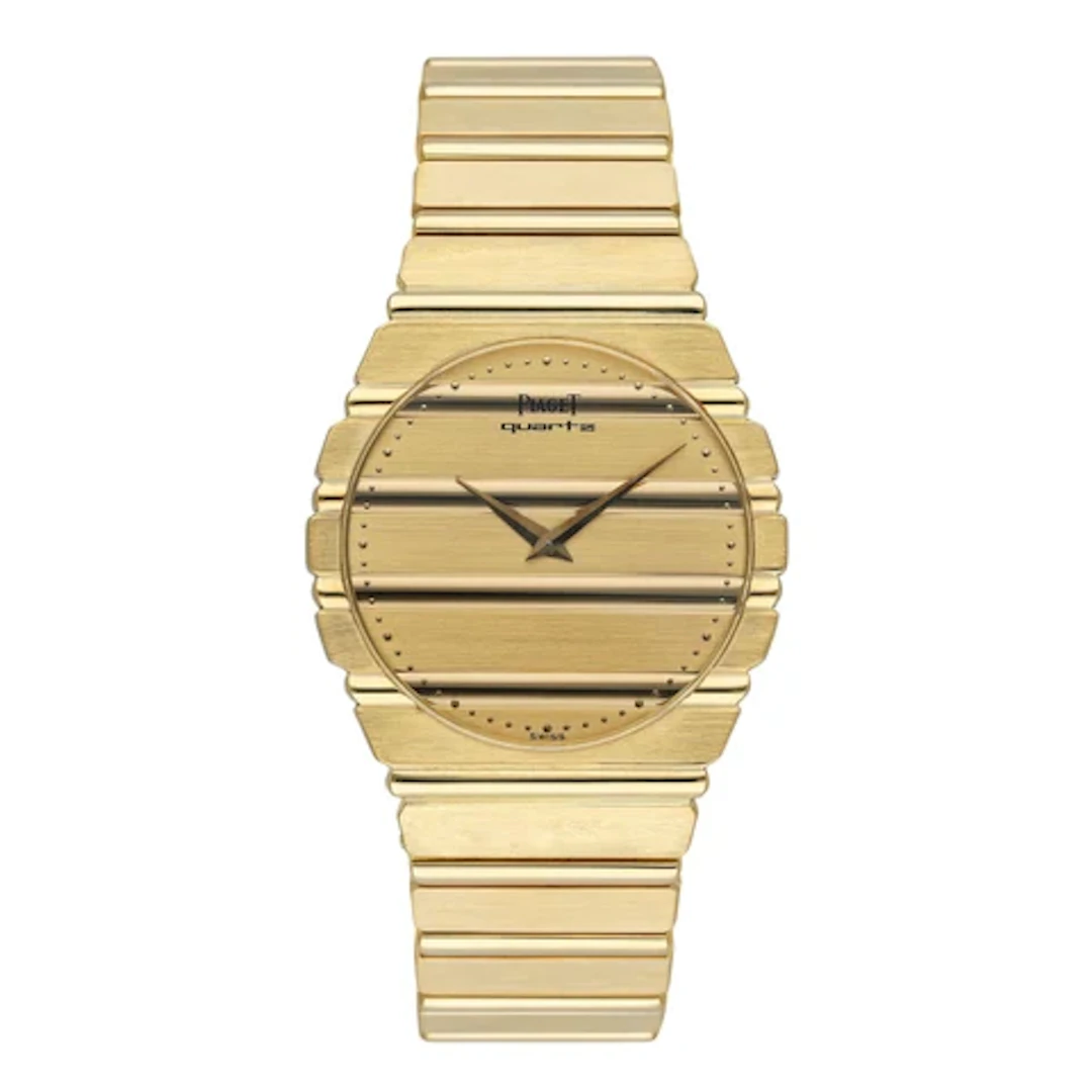 Piaget Polo 7661 C 701 Champagne Dial Yellow Gold Watch