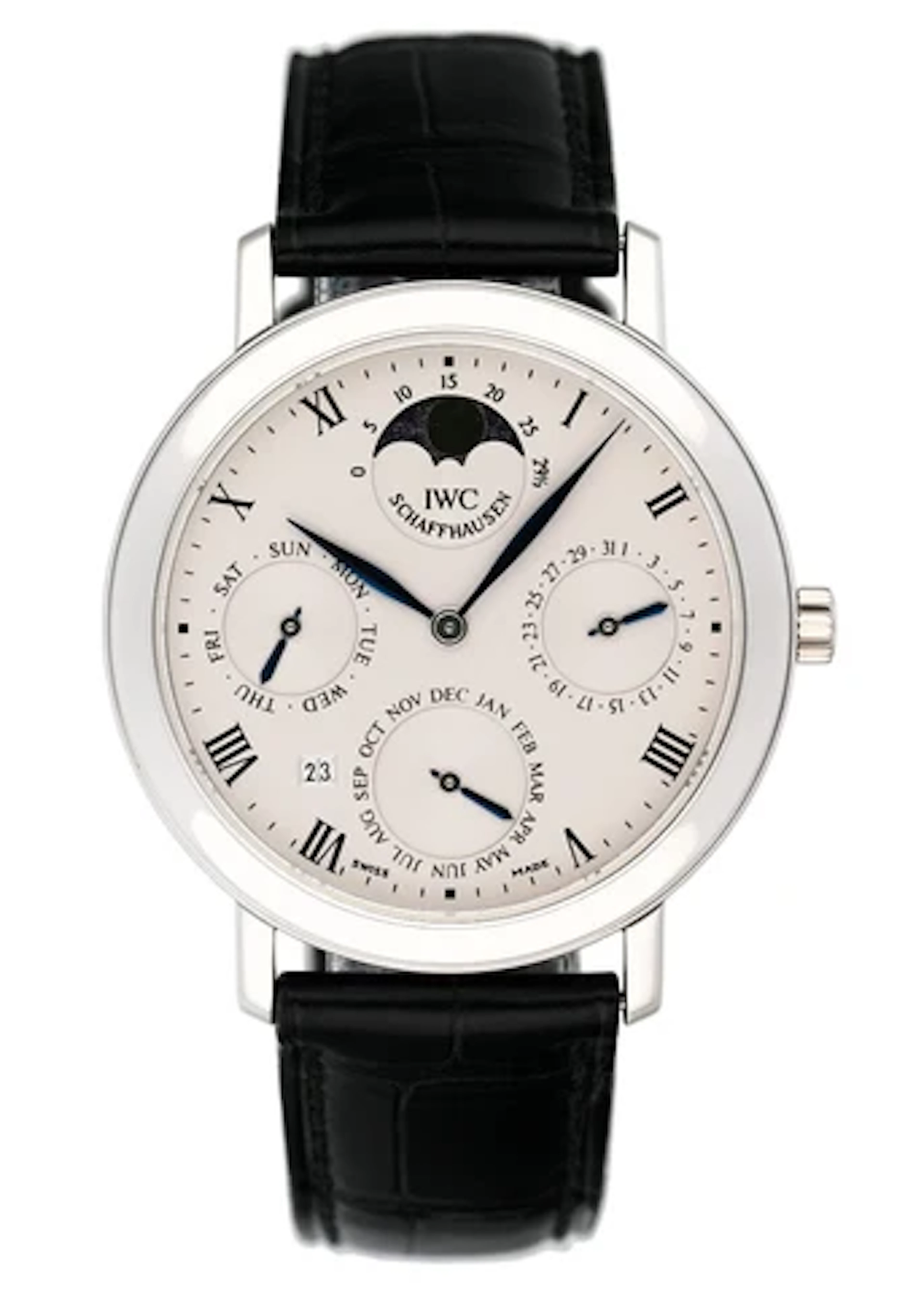 IWC Romana Perpetual Calendar 2050 Platinum Mens Watch