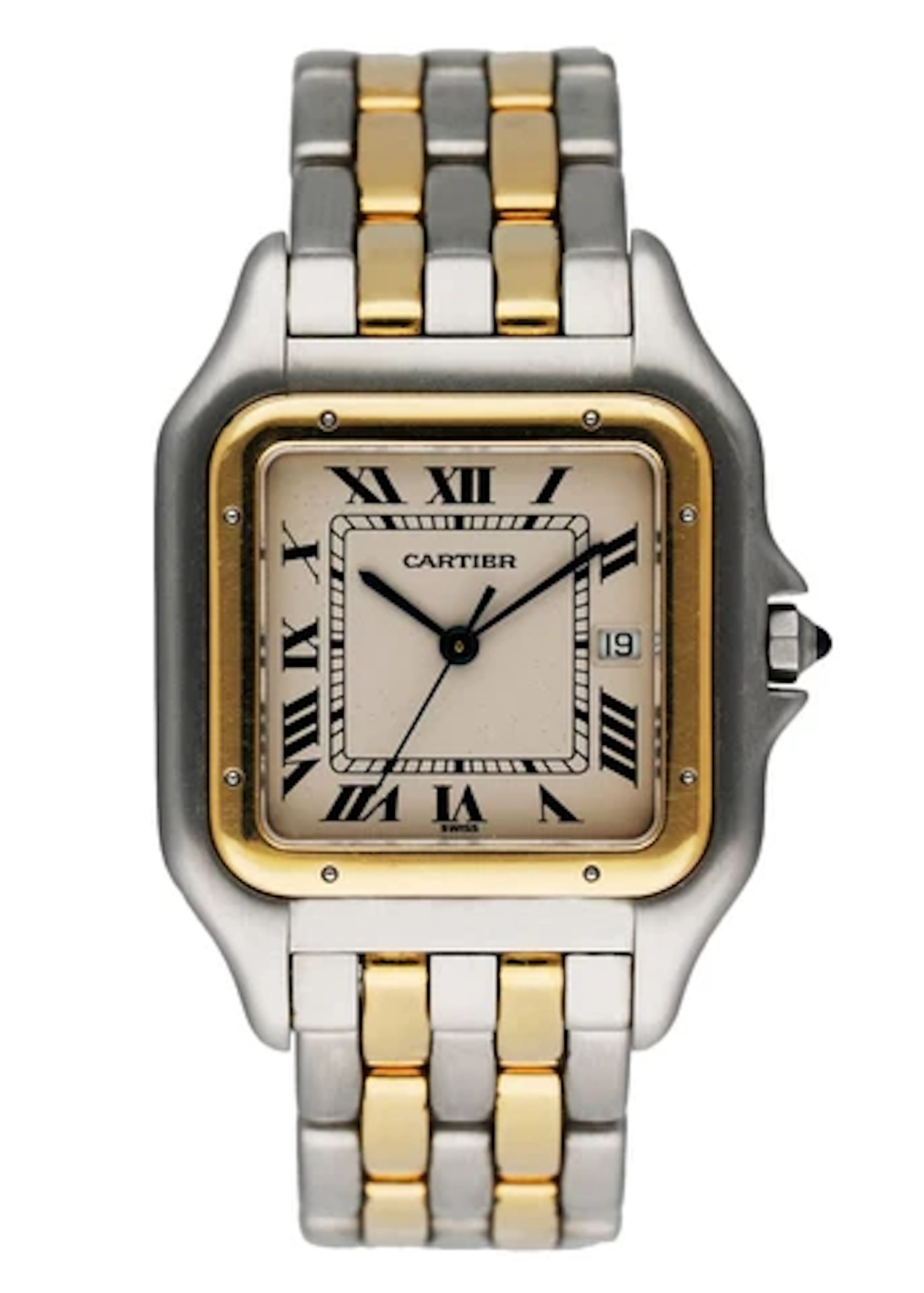 Large Cartier Panthere 18K Yellow Gold Stainless Steel