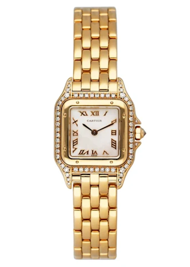 Cartier Panthere WF3116B9 MOP Diamond Ladies Watch