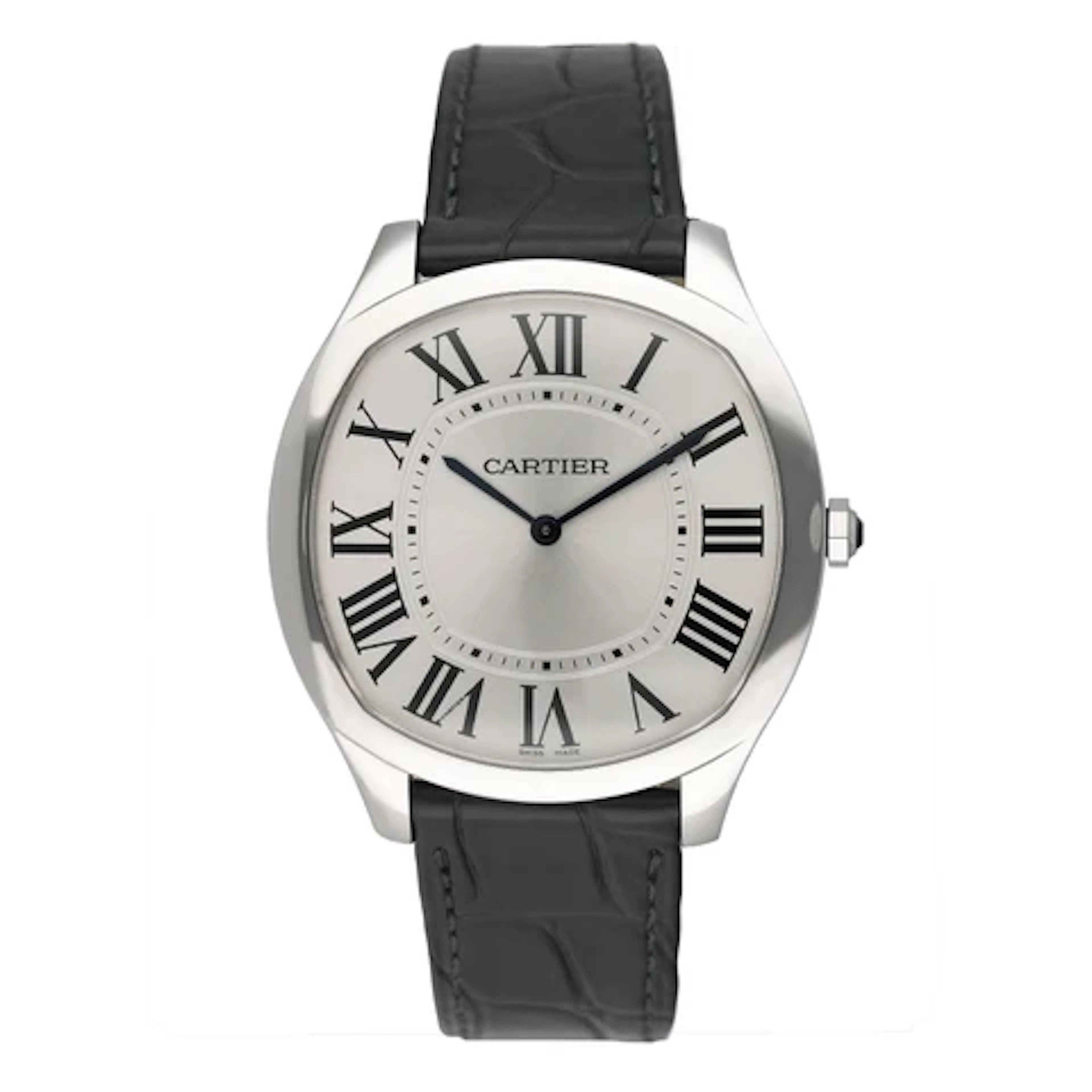 Cartier Drive De Cartier WSNM0011 Silver Dial Large Mens Watch Box Papers