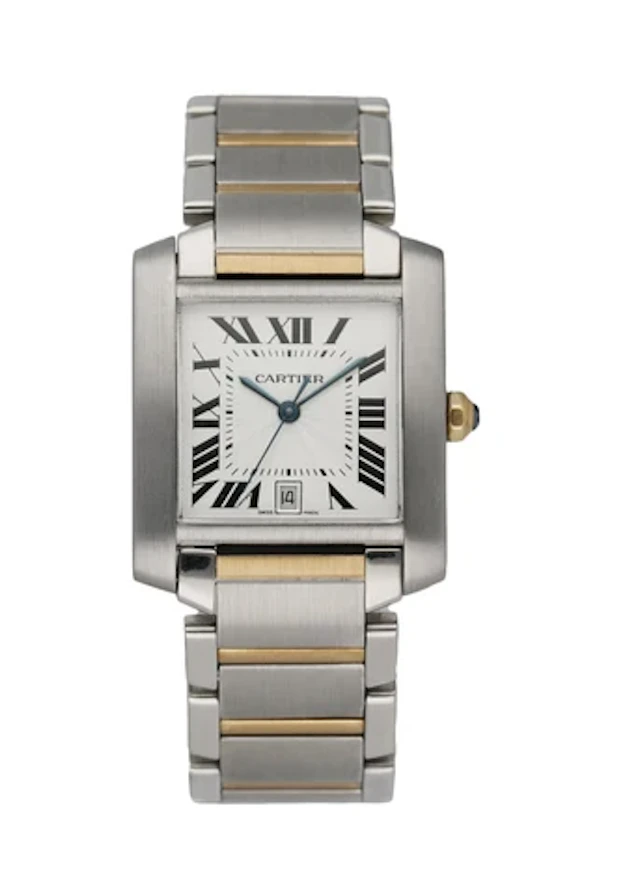 Cartier Tank Francaise 2302 Two Tone Automatic Large Men's Watch