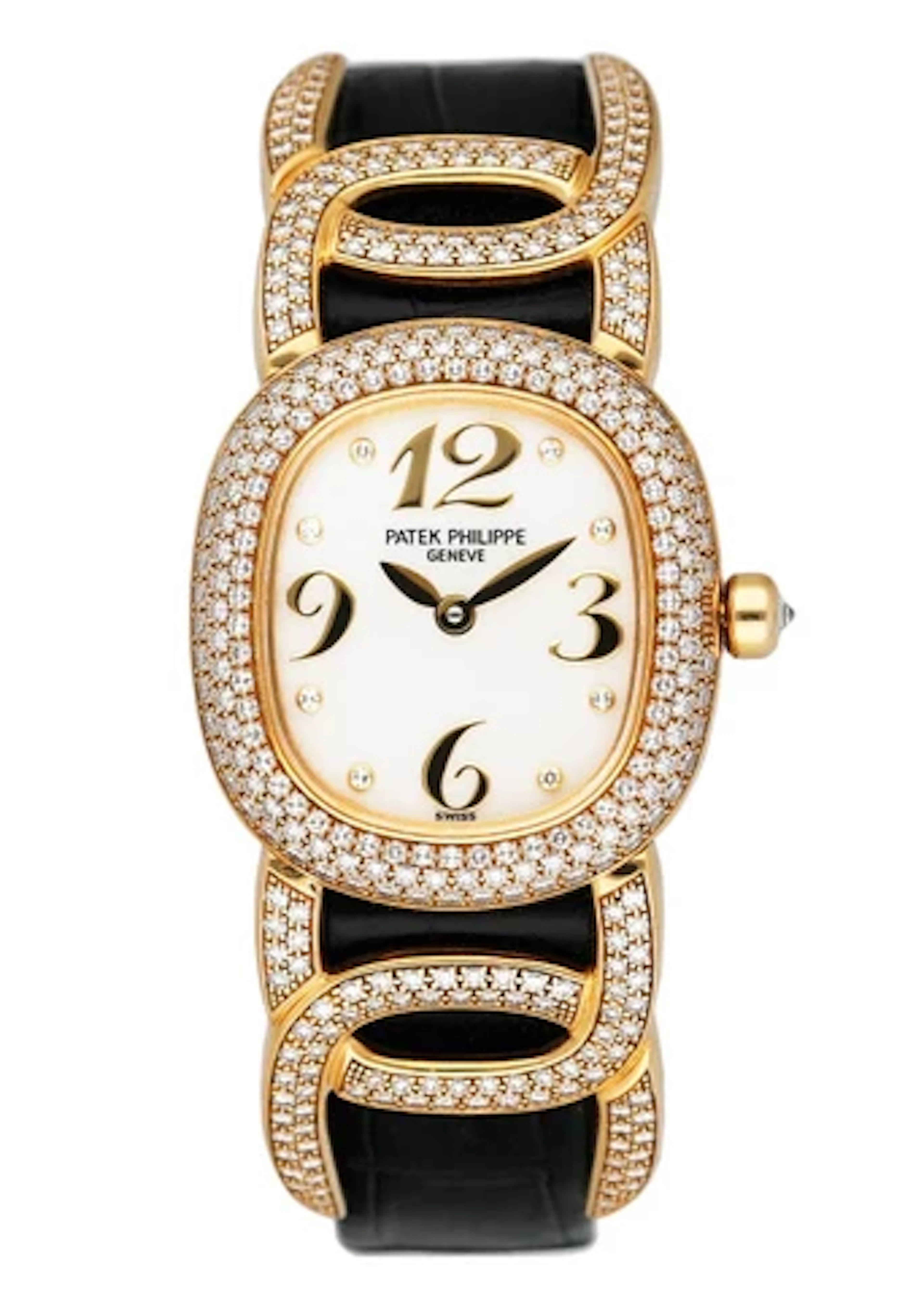 Patek Philippe Golden Ellipse 4832 MOP Diamond Ladies Watch
