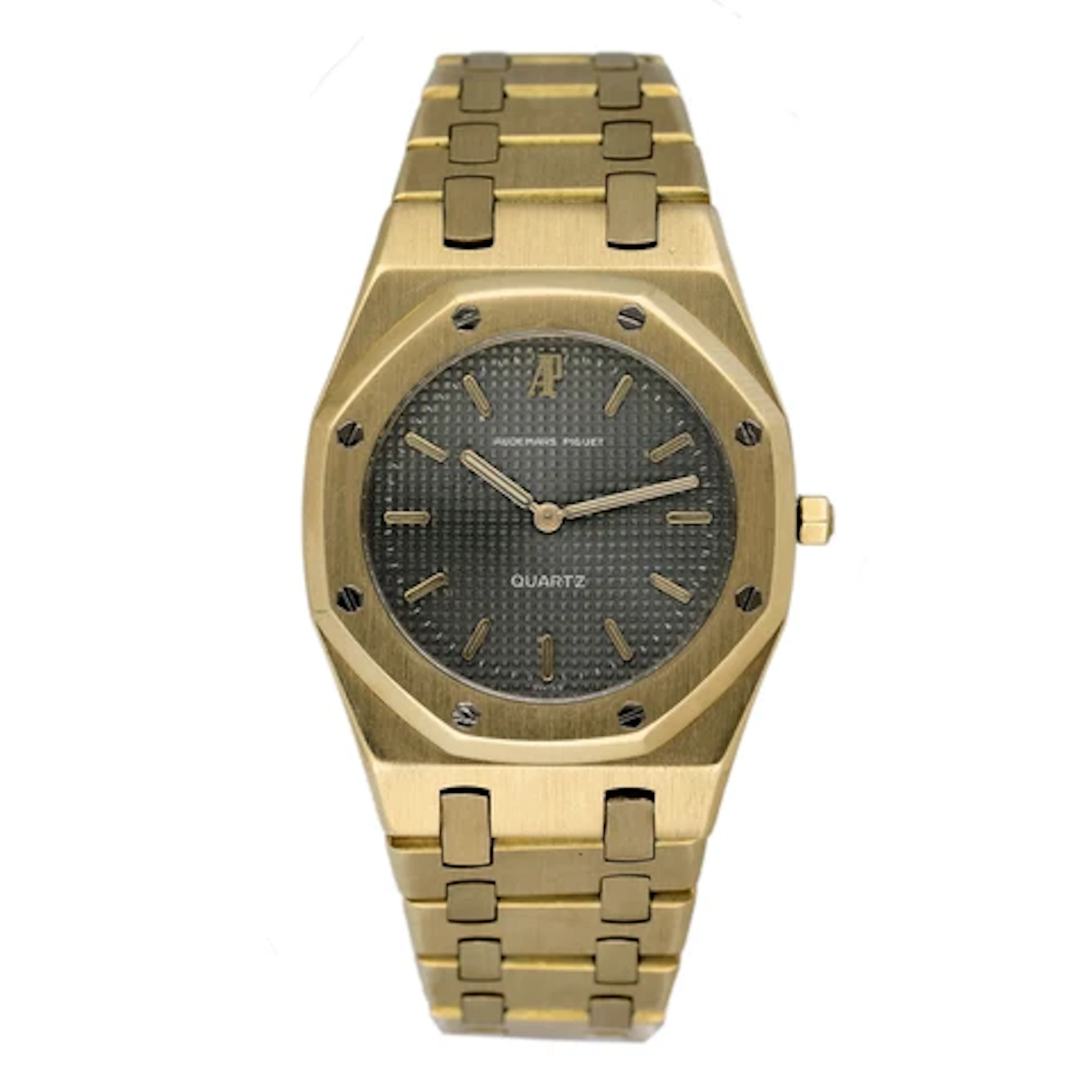Audemars Piguet Royal Oak 6008BA Grey Dial 18K Yellow Gold Ladies Watch