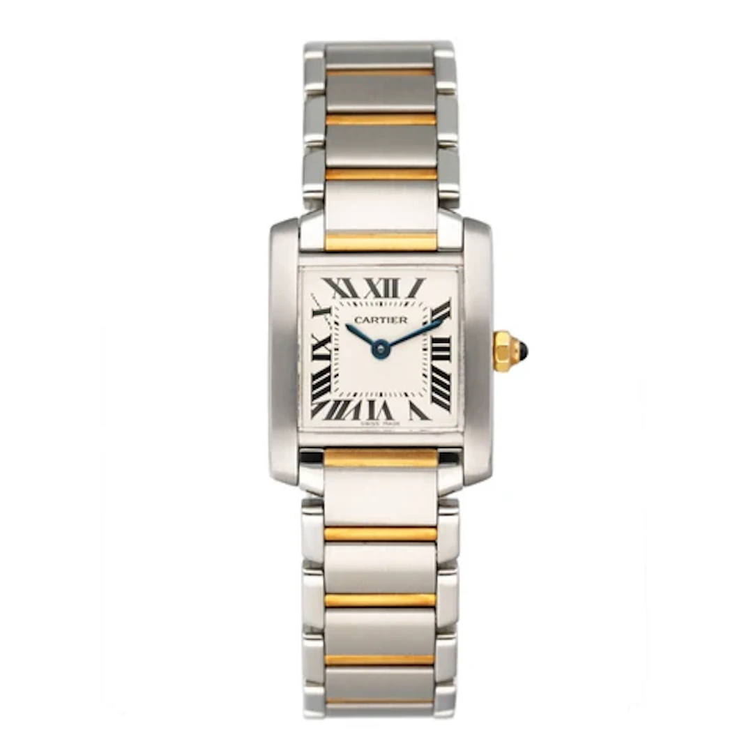 Cartier Tank Francaise W51007Q4 Two-Tone Ladies Watch Box Papers