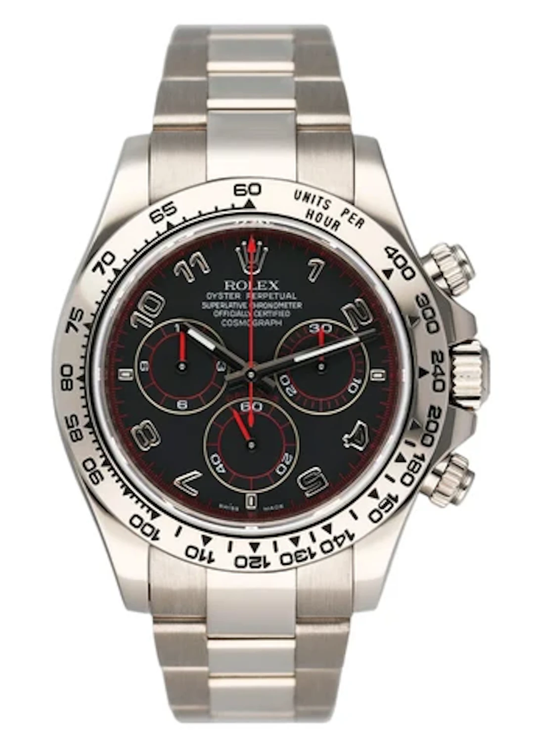 Rolex Daytona 116509 Black Dial 18K White Gold Mens Watch