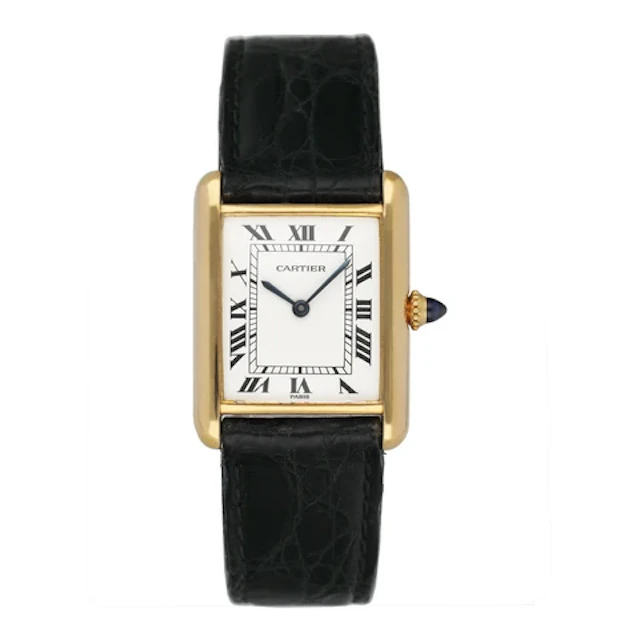 Cartier Tank 78086 Paris 18K Yellow Gold Ladies Watch
