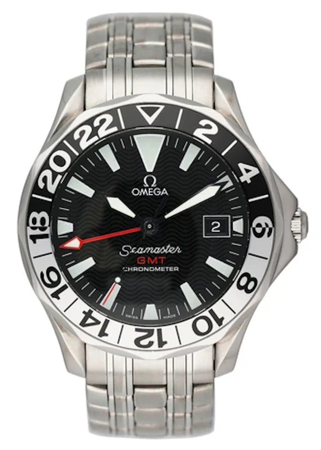 Omega Seamaster GMT 2534.50.00 50th Anniversary Mens Watch Box Papers