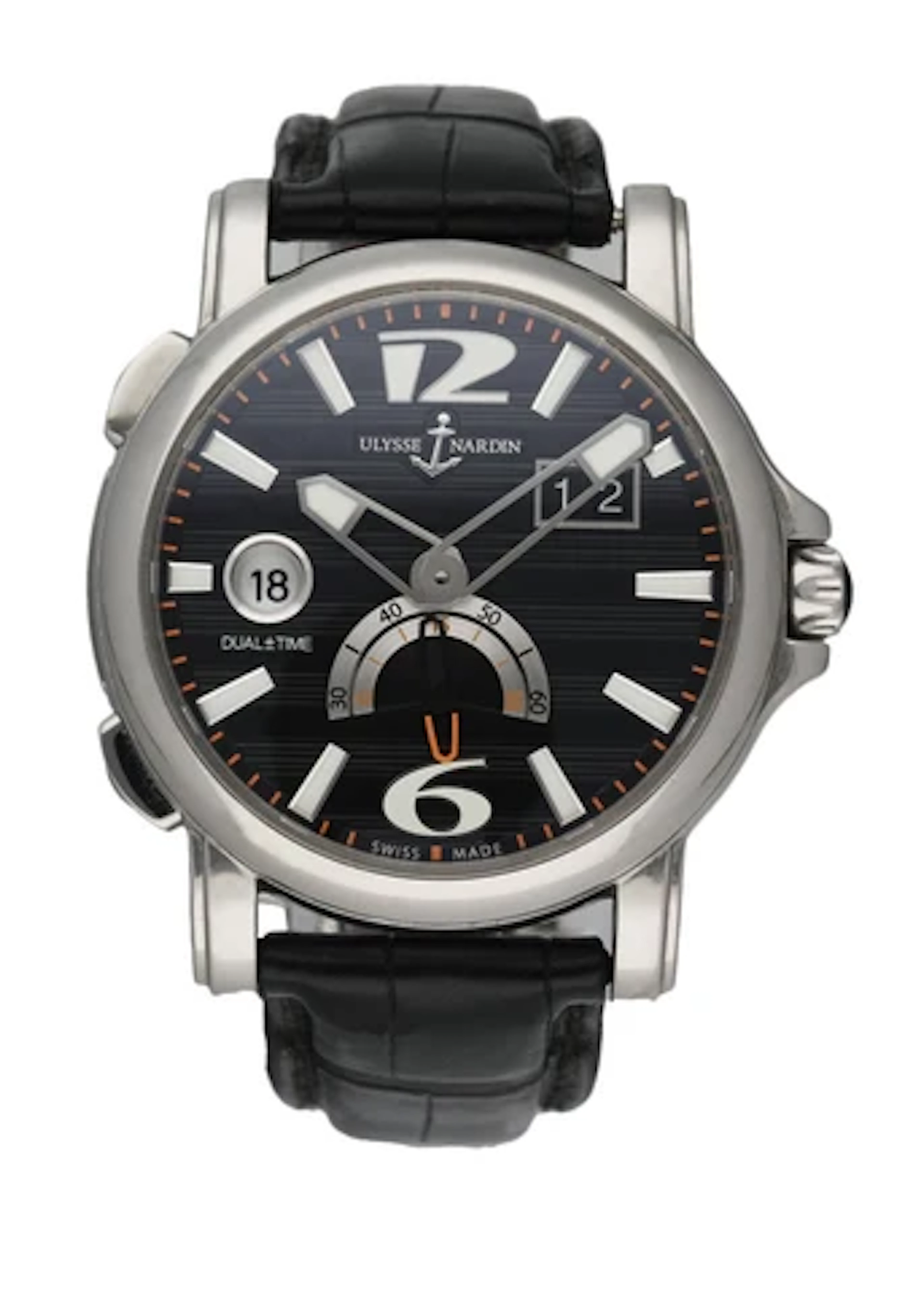 Ulysse Nardin 243-55/62 Dual Time GMT Men's Watch Full Set