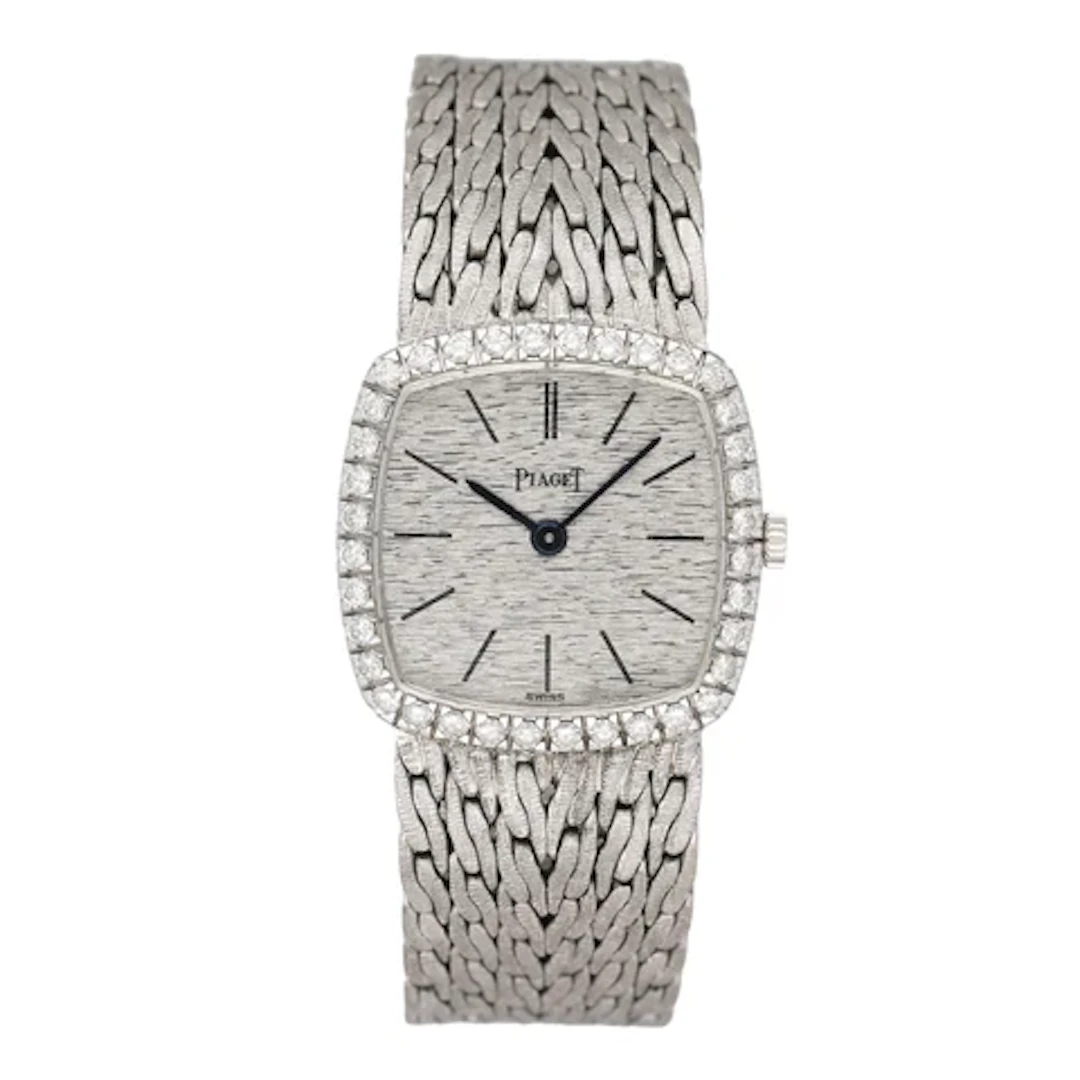 Piaget 9236 E 47 Silver Dial 18K White Gold Ladies Watch