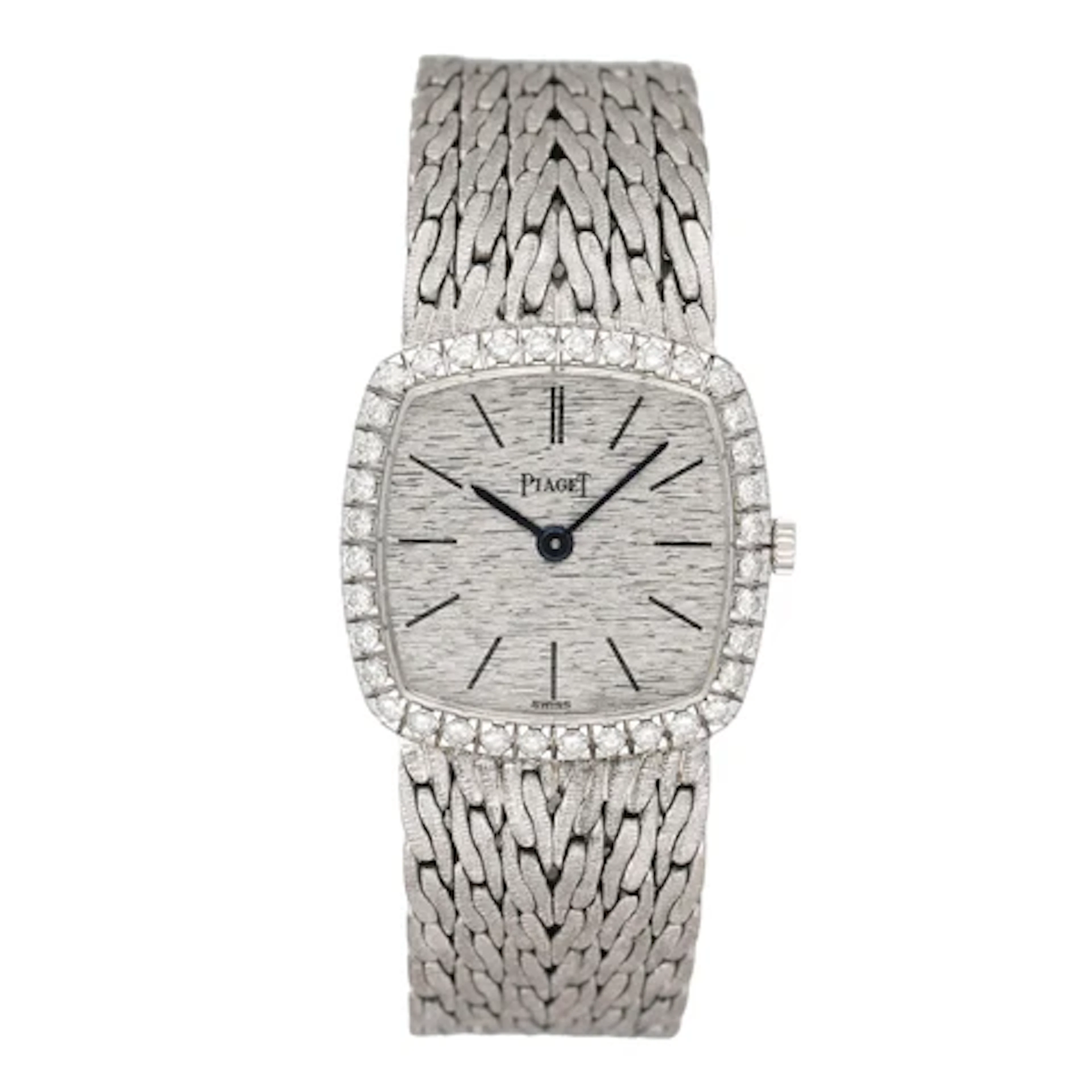 Piaget 9236 E 47 Silver Dial 18K White Gold Ladies Watch