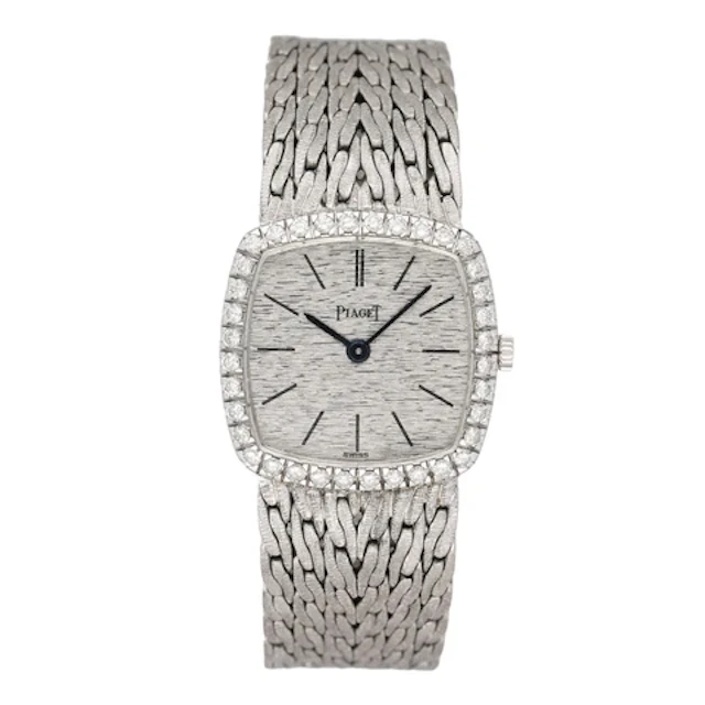 Piaget 9236 E 47 Silver Dial 18K White Gold Ladies Watch