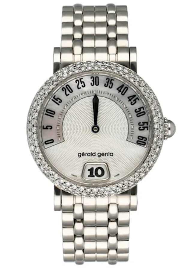 Gérald Genta Retro Classic G.3624 Diamonds Steel Ladies Watch Box Papers