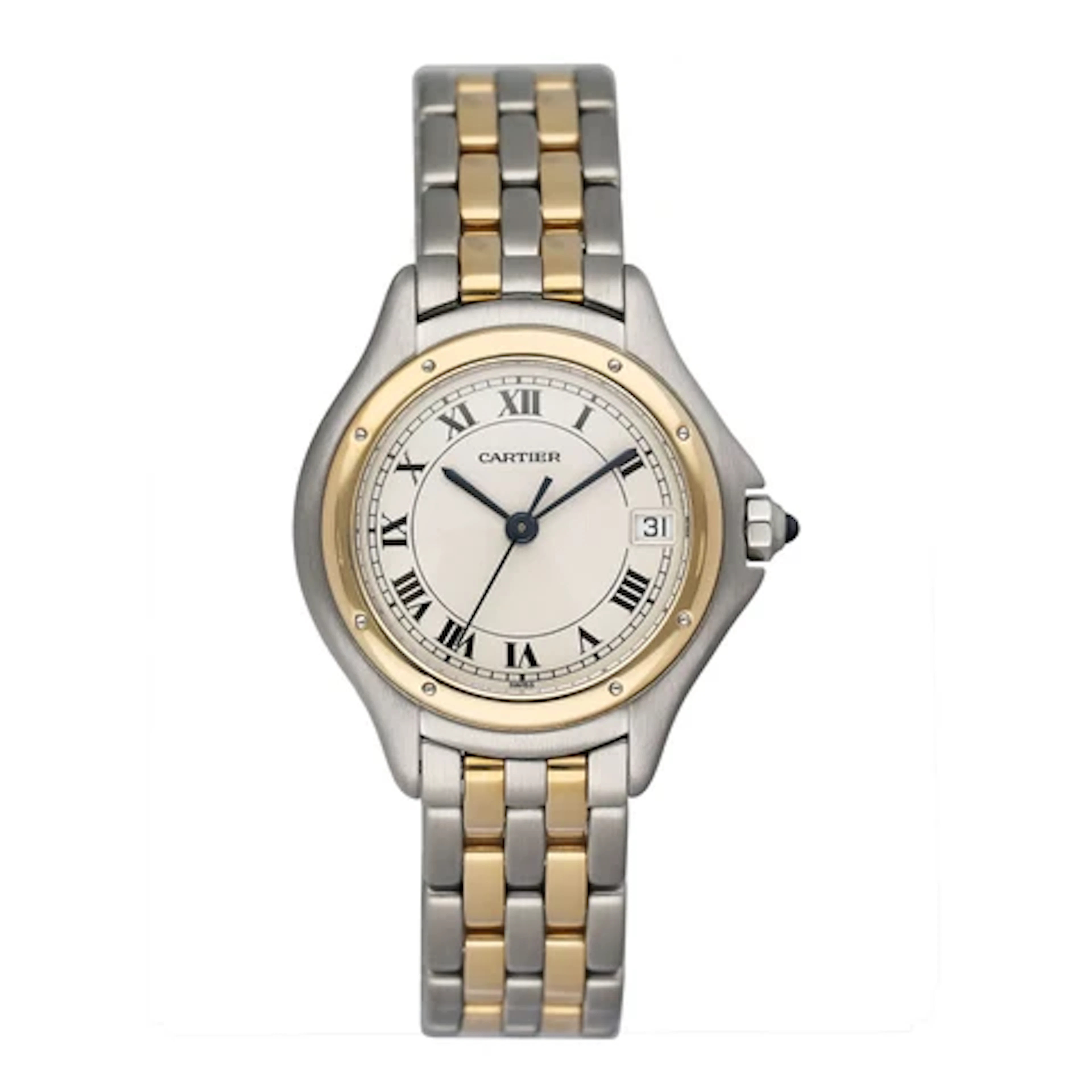 Cartier Panthere Cougar W35005B6 Two Tone Mens Watch