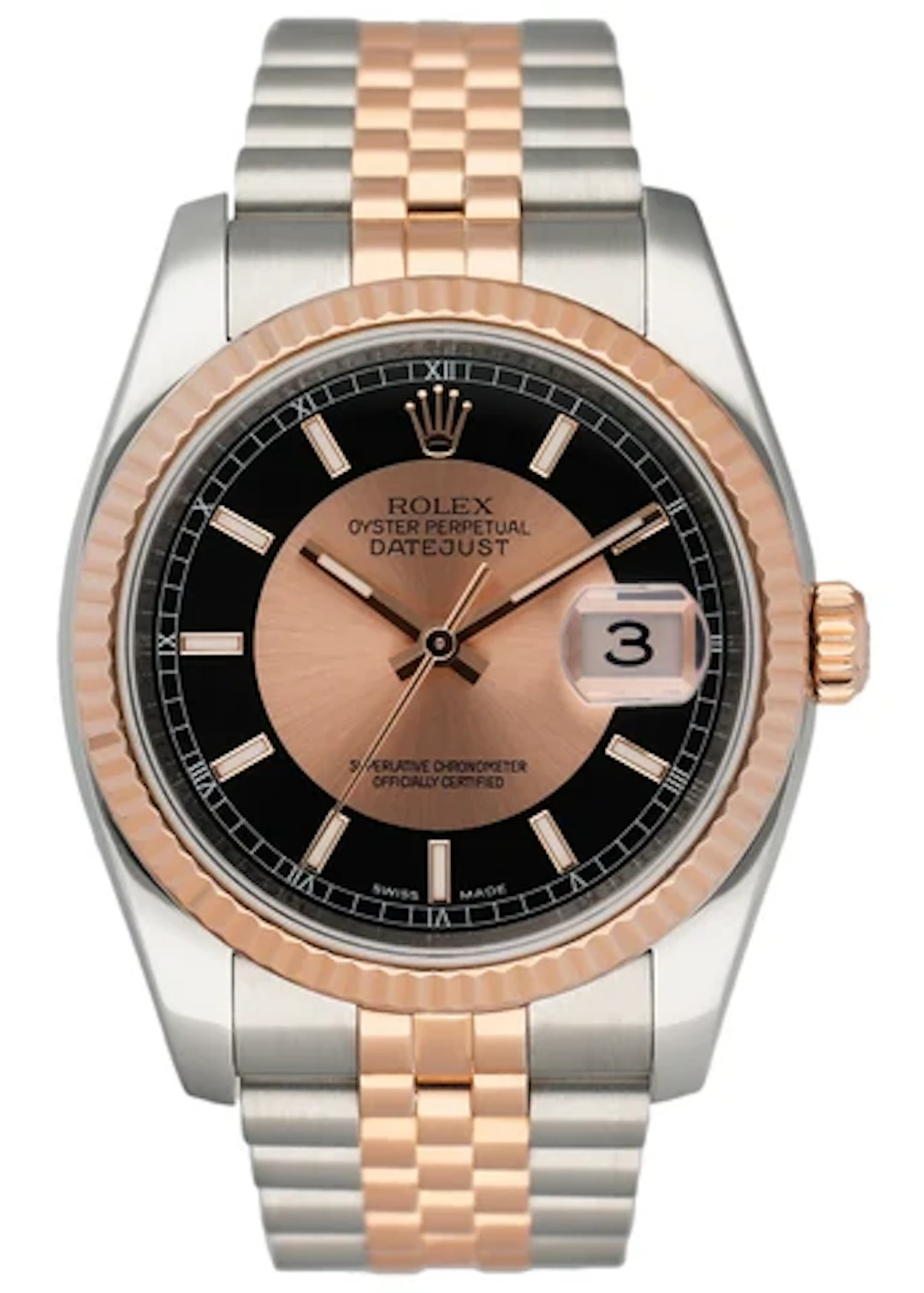 Rolex Datejust 116231 Tuxedo Dial Mens Watch