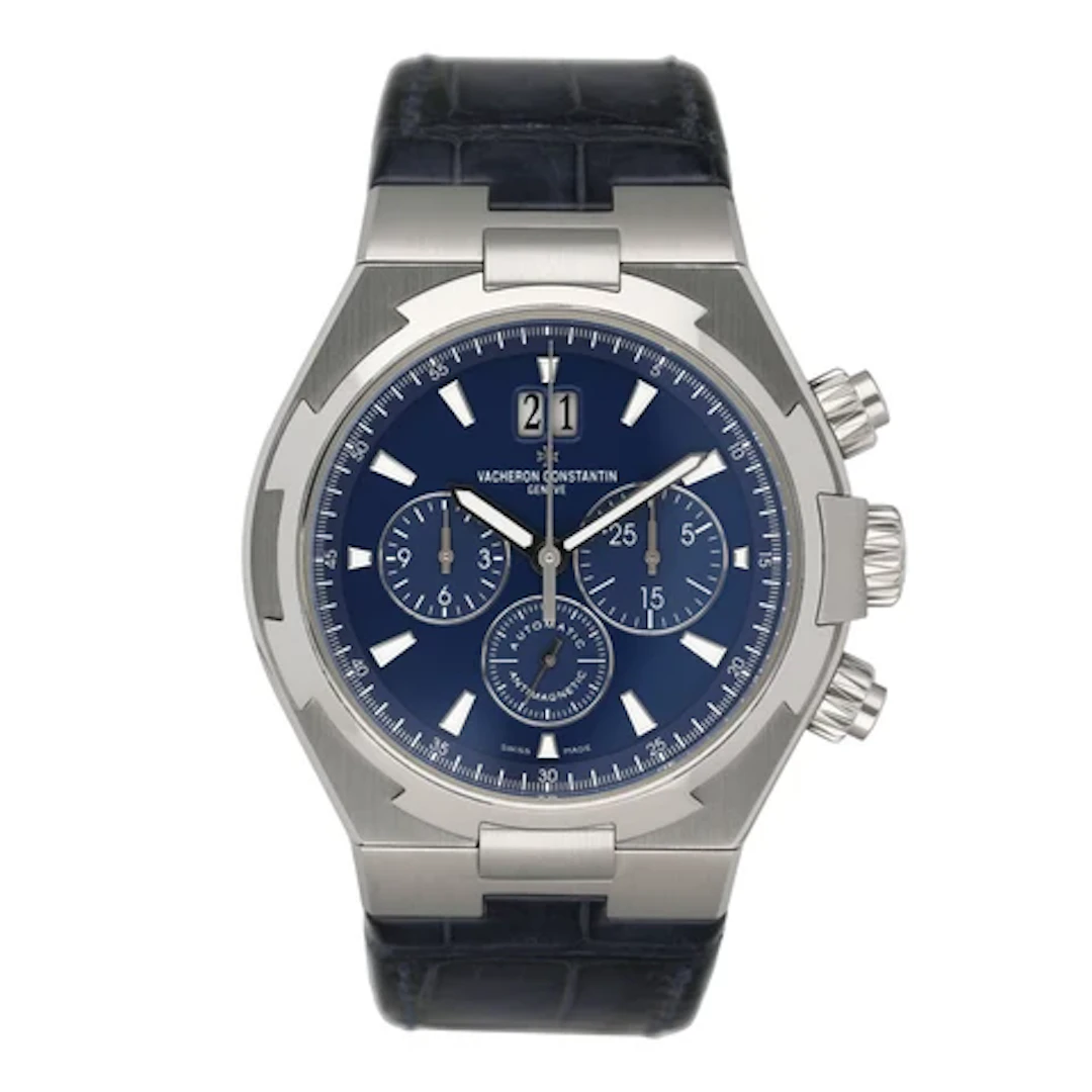 Vacheron Constantin Overseas 49150 Blue Dial Mens Watch Papers