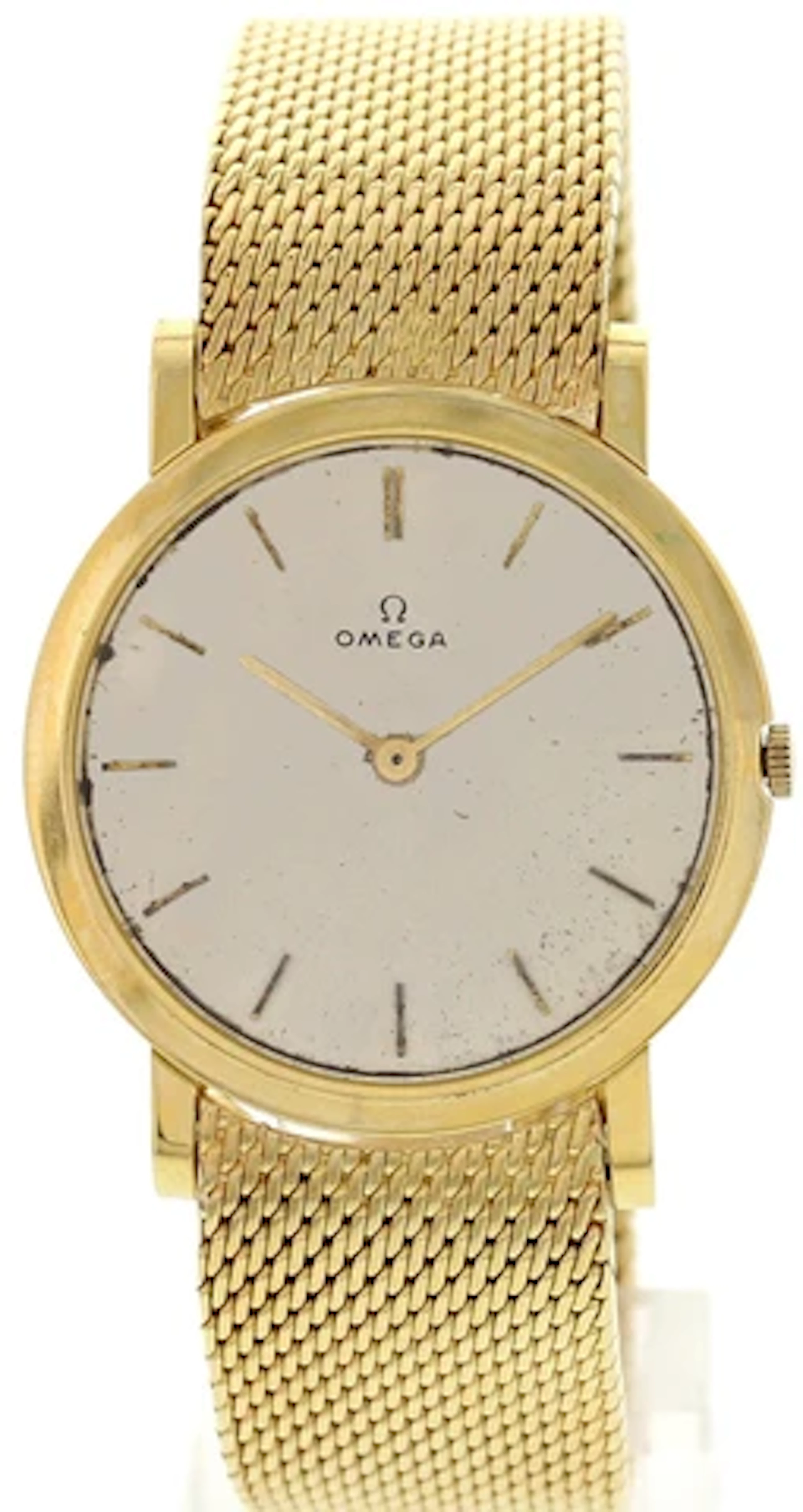Men's Vintage Omega 18K Yellow Gold Watch
